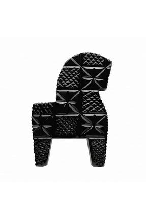 GOOSE CRYSTAL Dekoratif Kristal Tablo “AT” siyah büyük boy | El Yapımı, Ahşap...