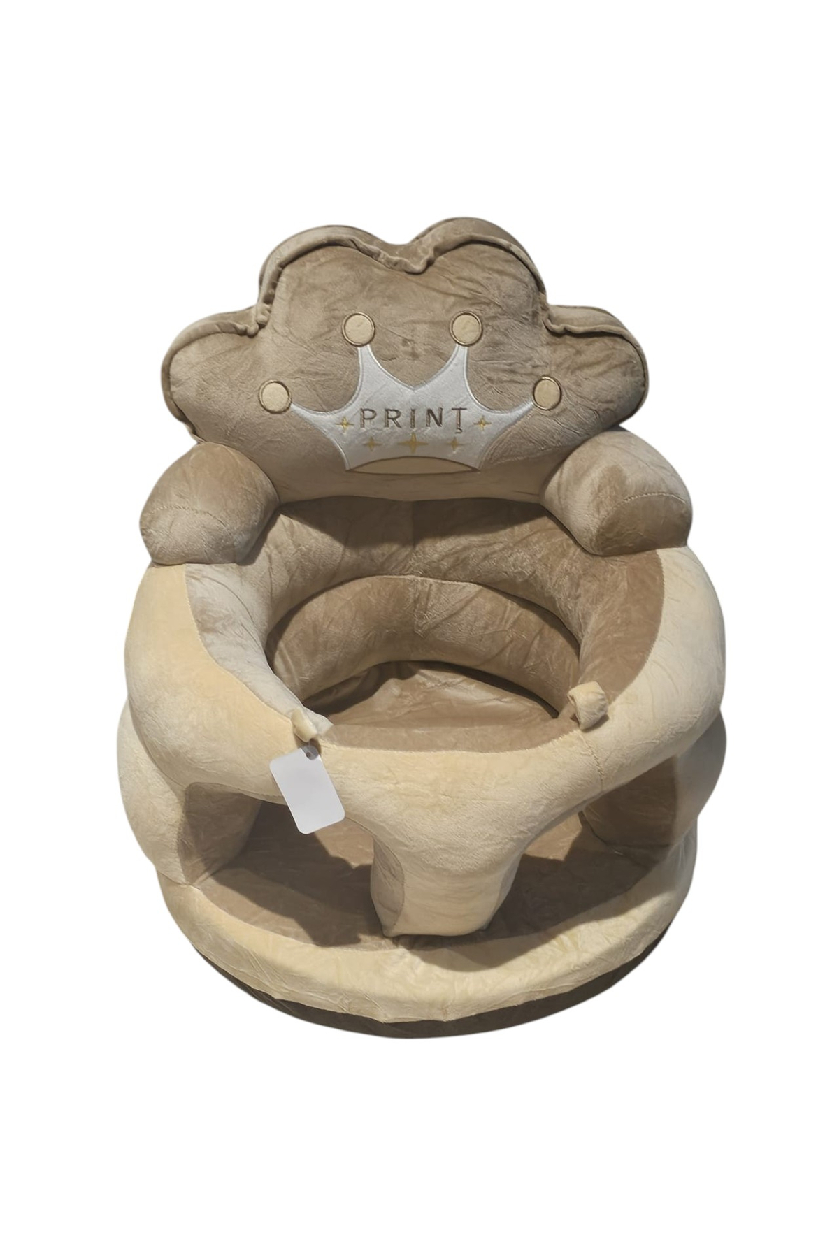 Krista Fotoliu Plușat Pentru Bebeluși Cu Șezut Din Burete - Prince Crem - One Size