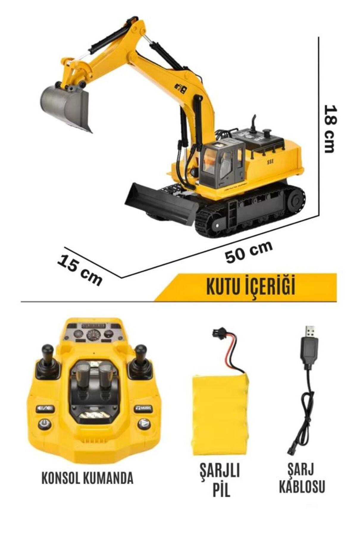 Tıfıl Toys 1:14 Ölçek Şarjlı Işıklı Sesli Konsol Kumandalı Metal