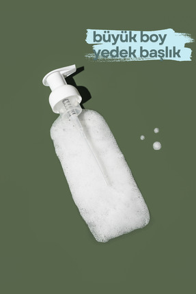 NoMoWa Köpük Sabunluk Yedek Pompa Başlık – Beyaz | 700 ml Uyumlu Köpük Pompası