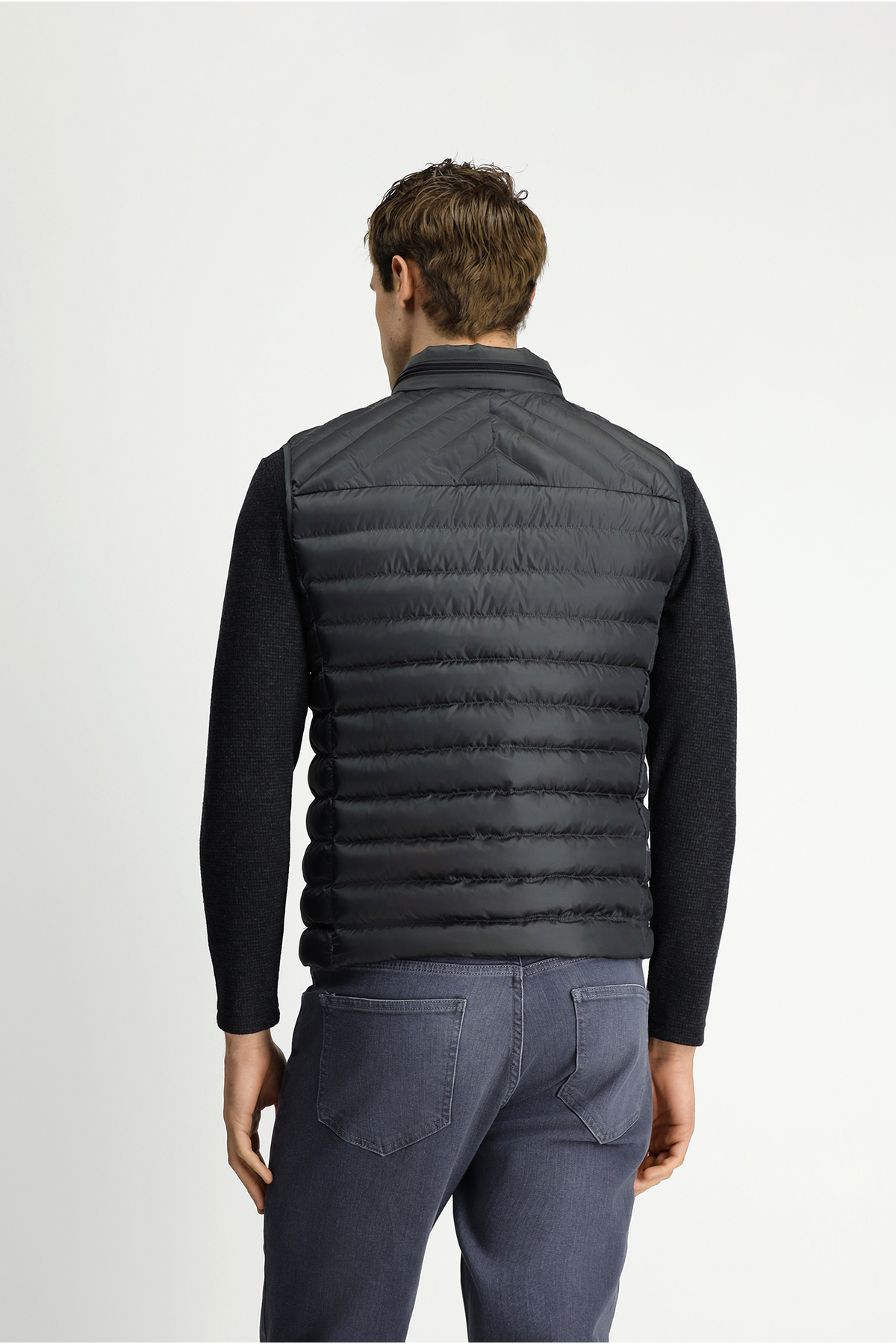 Kiğılı  Dik Yaka Fermuarlı Kapitone Spor Yelek - Görsel 5