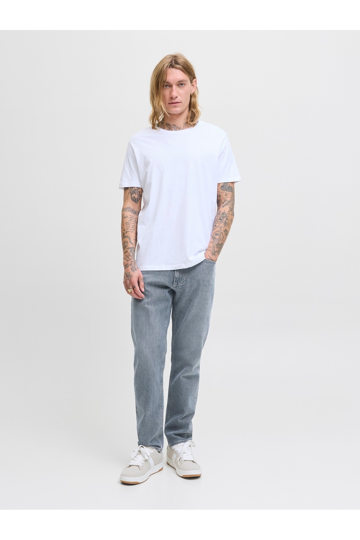 شلوار جین مردانه راسته فاق نرمال | جک اند جونز Jack & Jones 12282580 - تصویر 5