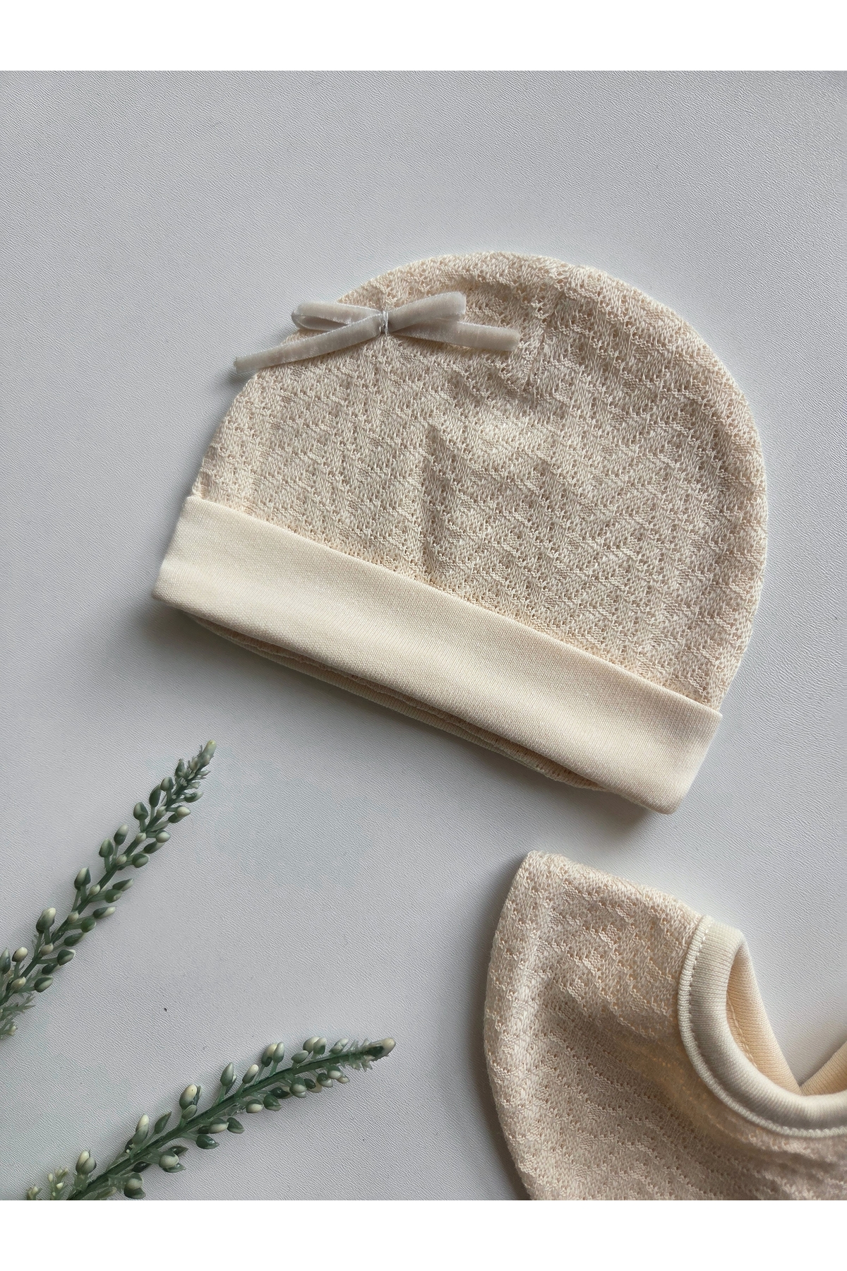 GizaKids %100 Pamuk Kız Bebek Yenidoğan 5 Parça Hastane Çıkışı Set / Mevlit fotoğrafı 3 (önizleme)