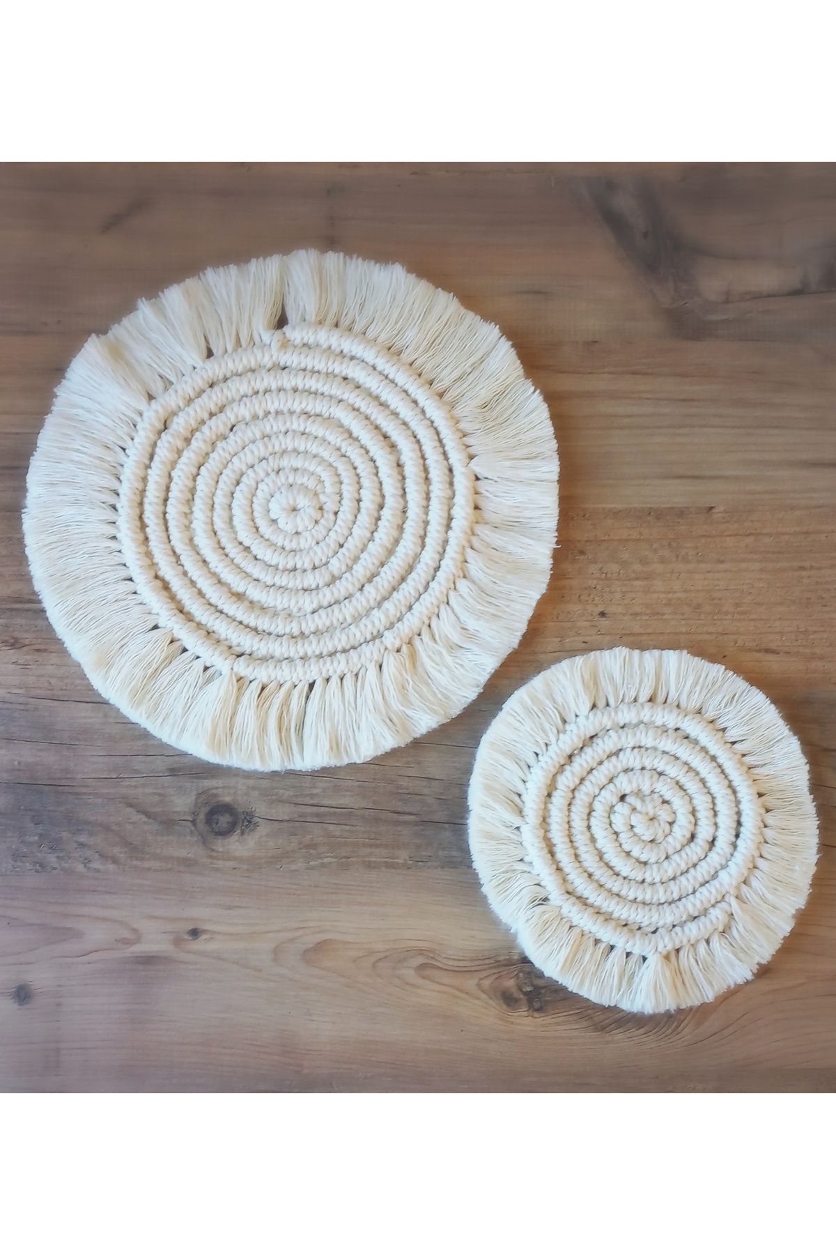 Sintaş Makrome nihale ve bardak altlığı