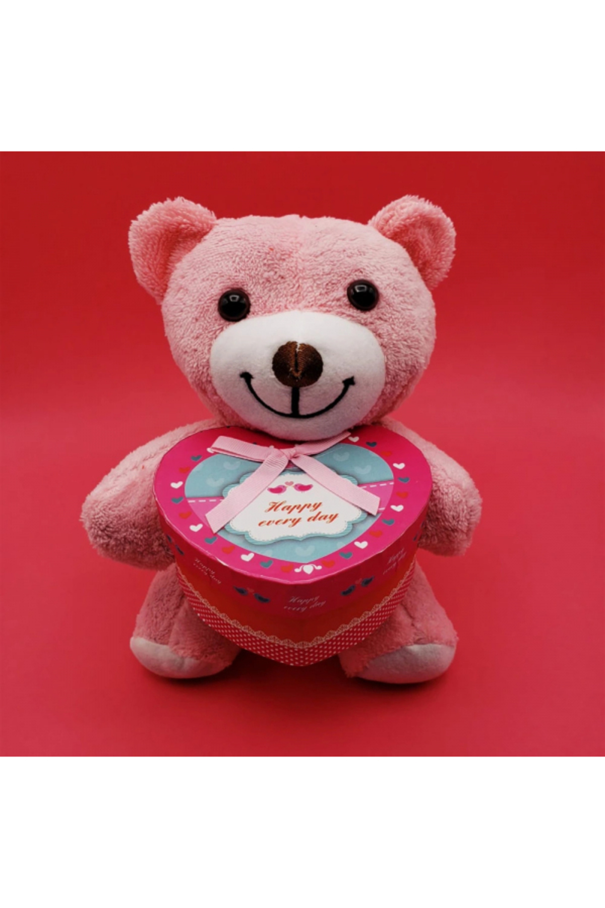 SELFBUYSELL Hediyelik Pembe Kutulu Ayıcık