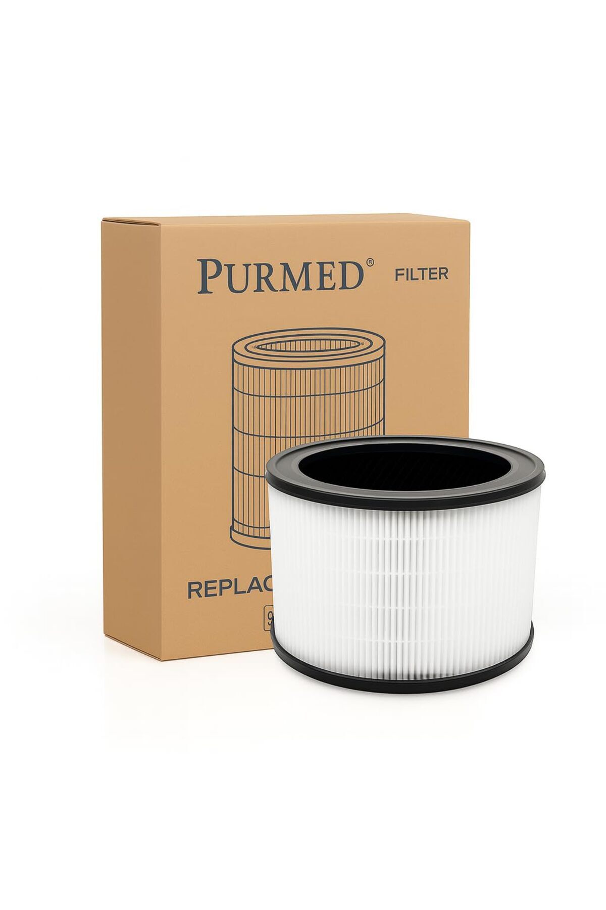 Hepta Collection Compact Uyumlu Filtre (O) – HEPA + Aktif Karbon Filtre | Hava Temizleyici Yedek Filtre | Alerjen, Ko