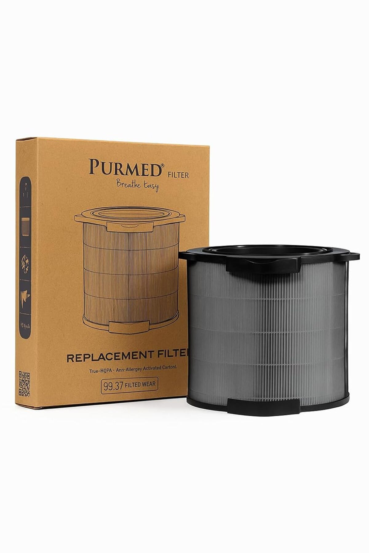 Hepta Collection A9 PA91-404GY - PA91-404DG Hava Temizleyici Uyumlu, RFID Etiketli Hepa + Karbon Filtre