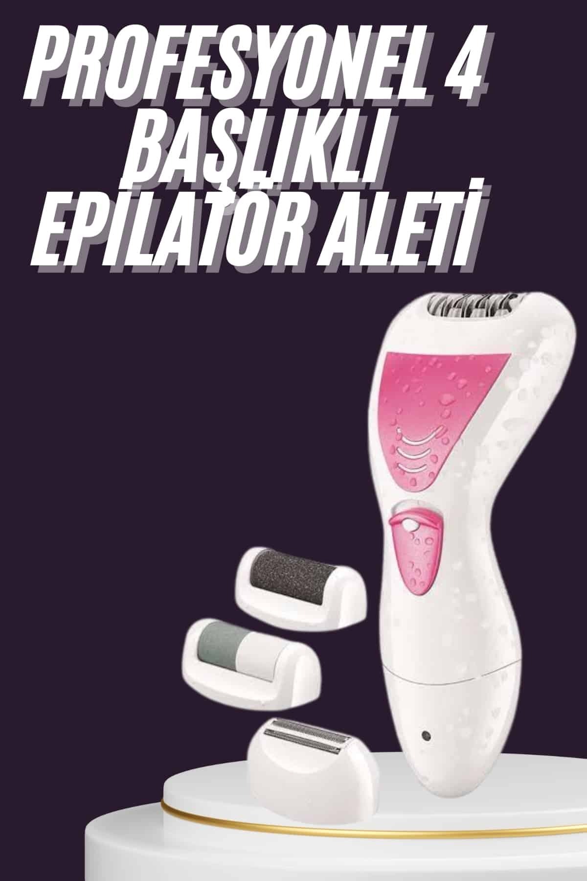 ZERO LAND DRNDS 4 Başlıklı Lazer Öncesi Kısaltma Epilasyon Aleti Epilatör (80936) Çok Amaçlı