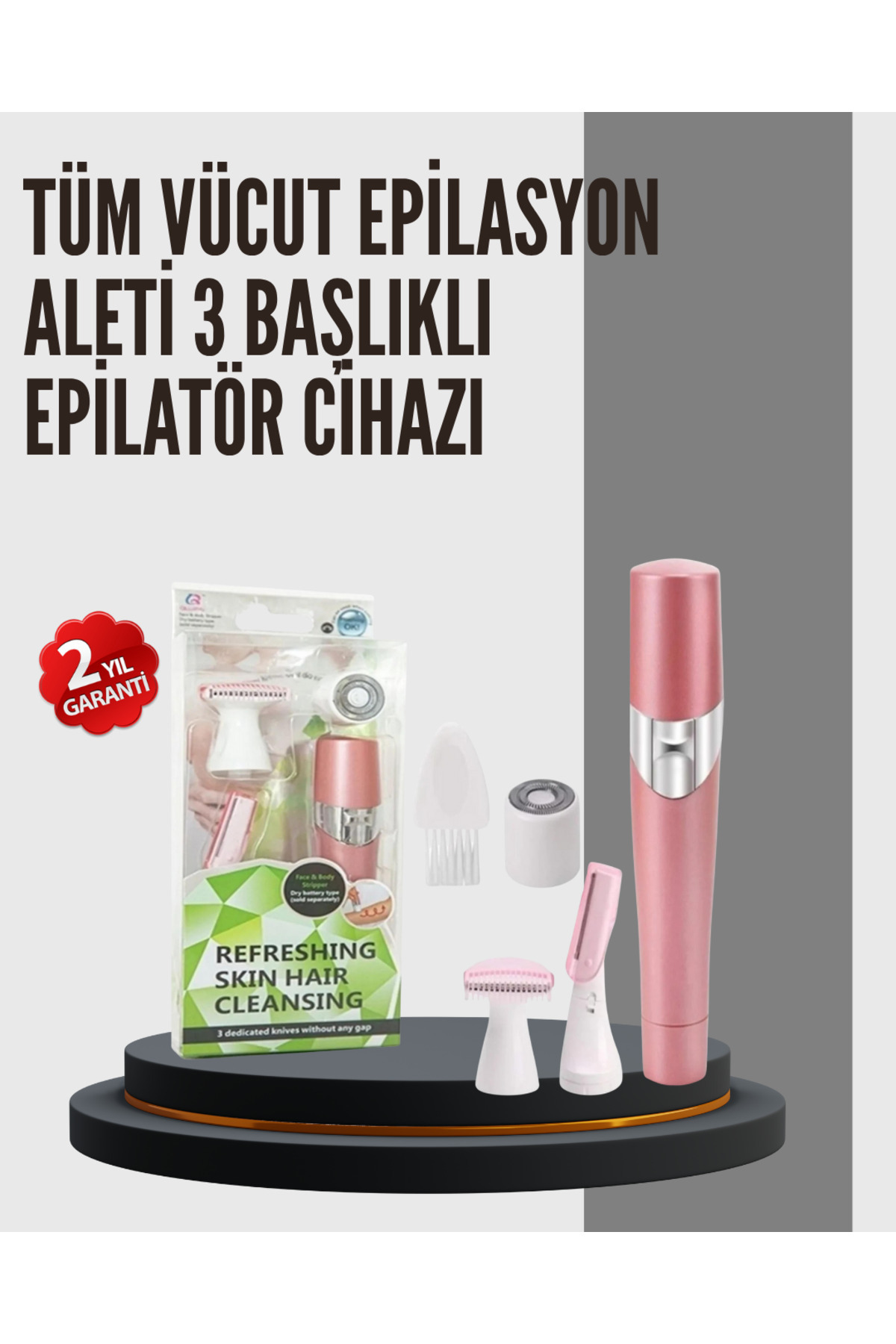 ZERO LAND DRNDS Evde Kolay Epilasyon İçin Taşınabilir Tüy (130632) Alma Cihazı