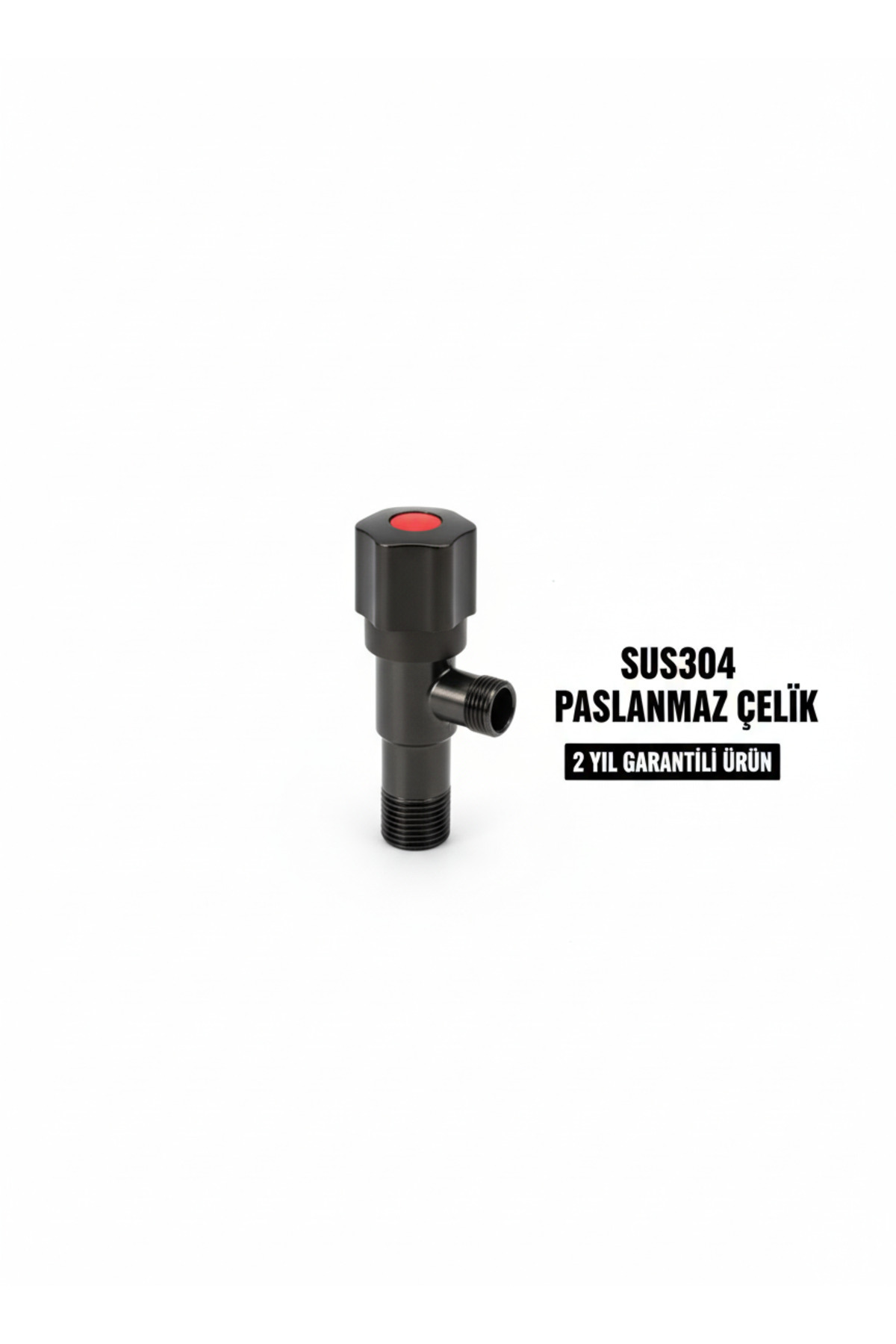 HASEL SUS304 MAT GRİ Aç Kapa Taharet Musluğu 2 YIL GARANTİLİ