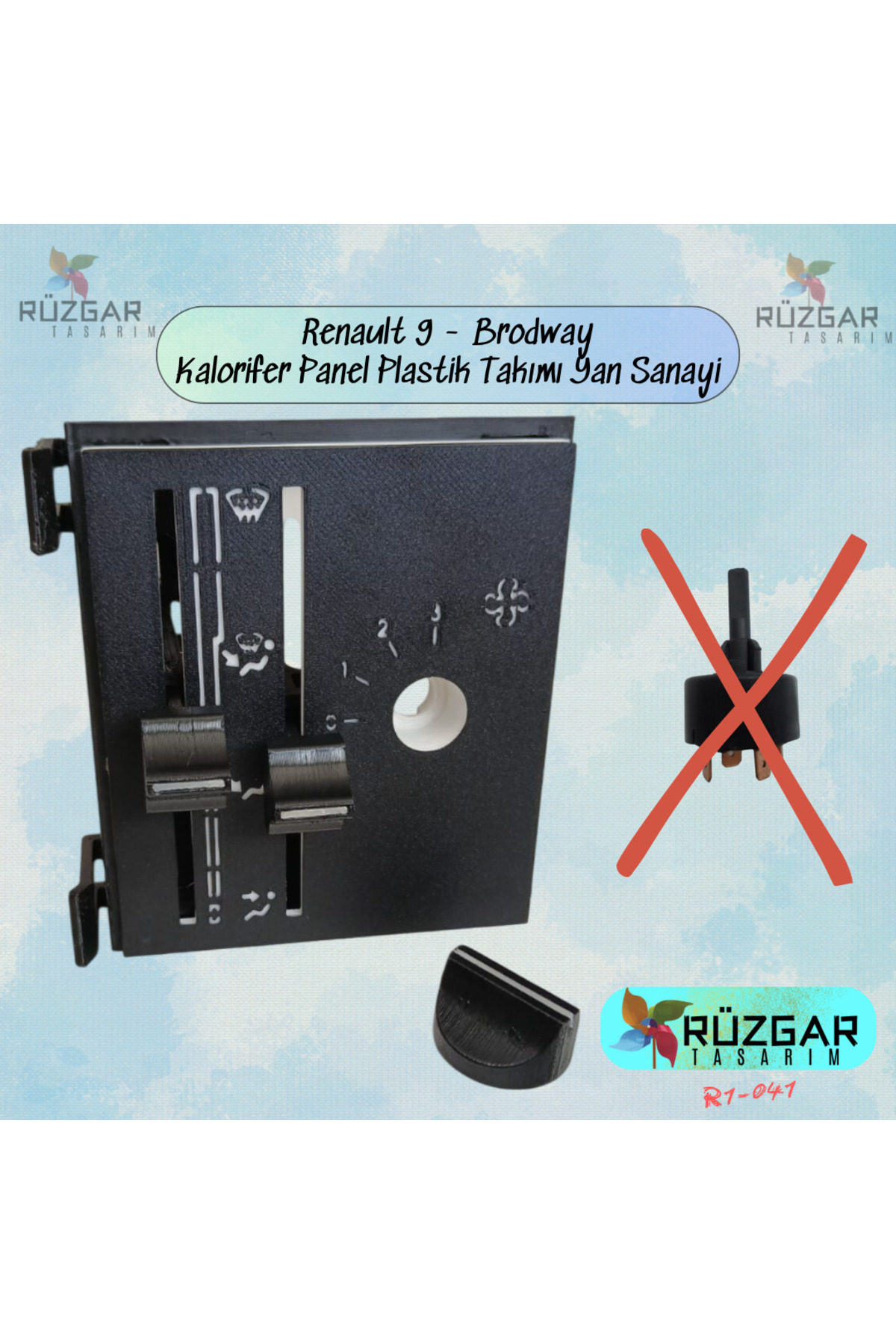 Rüzgar Tasarım Renault 9 Brodway Kalorifer Panel Plastiği Takımı
