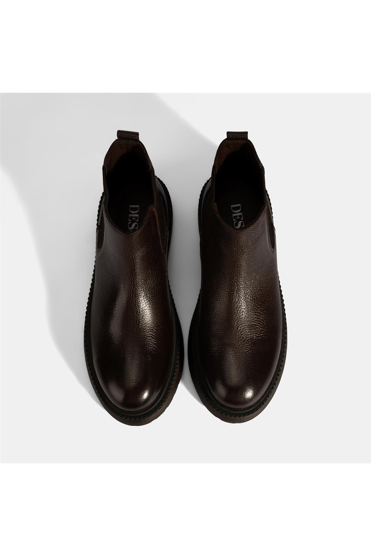 Desa  Erkek Kahve Lastik Detaylı Deri Bot - Görsel 7