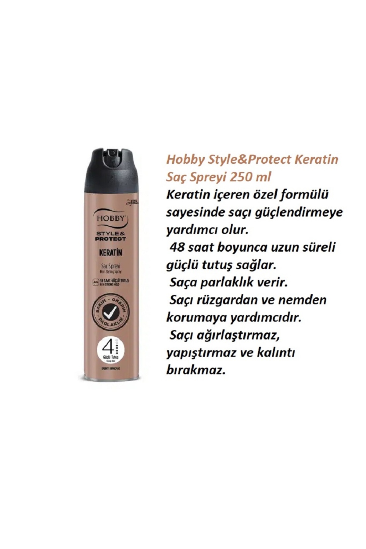 اسپری موی شماره ۴ - مات، ابریشمی و کراتینه — hpro-hobbyseries069 — تصویر 2 از 4