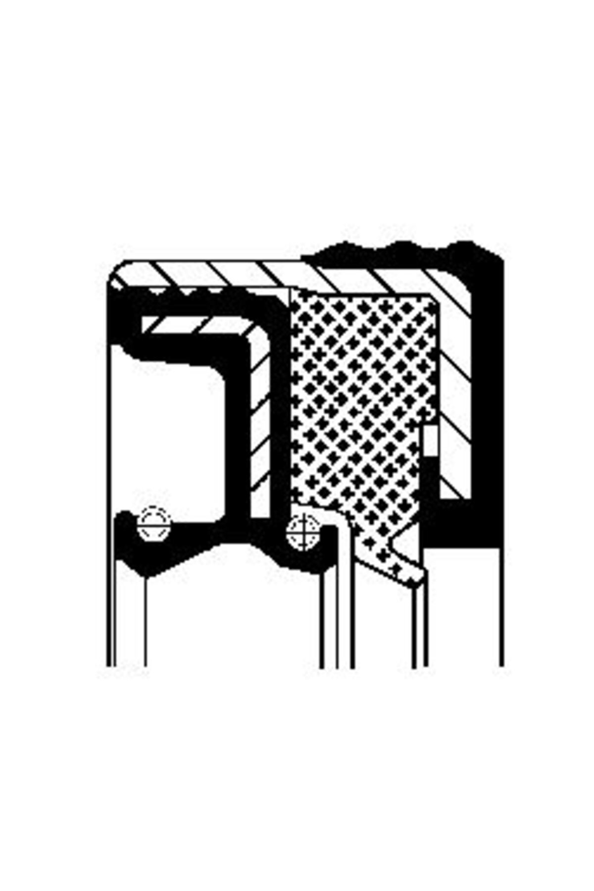 CORTECO (12037231B) KECE COMBI SF8 56.0X75.0X22.5 75NBR ZF ACHSEN