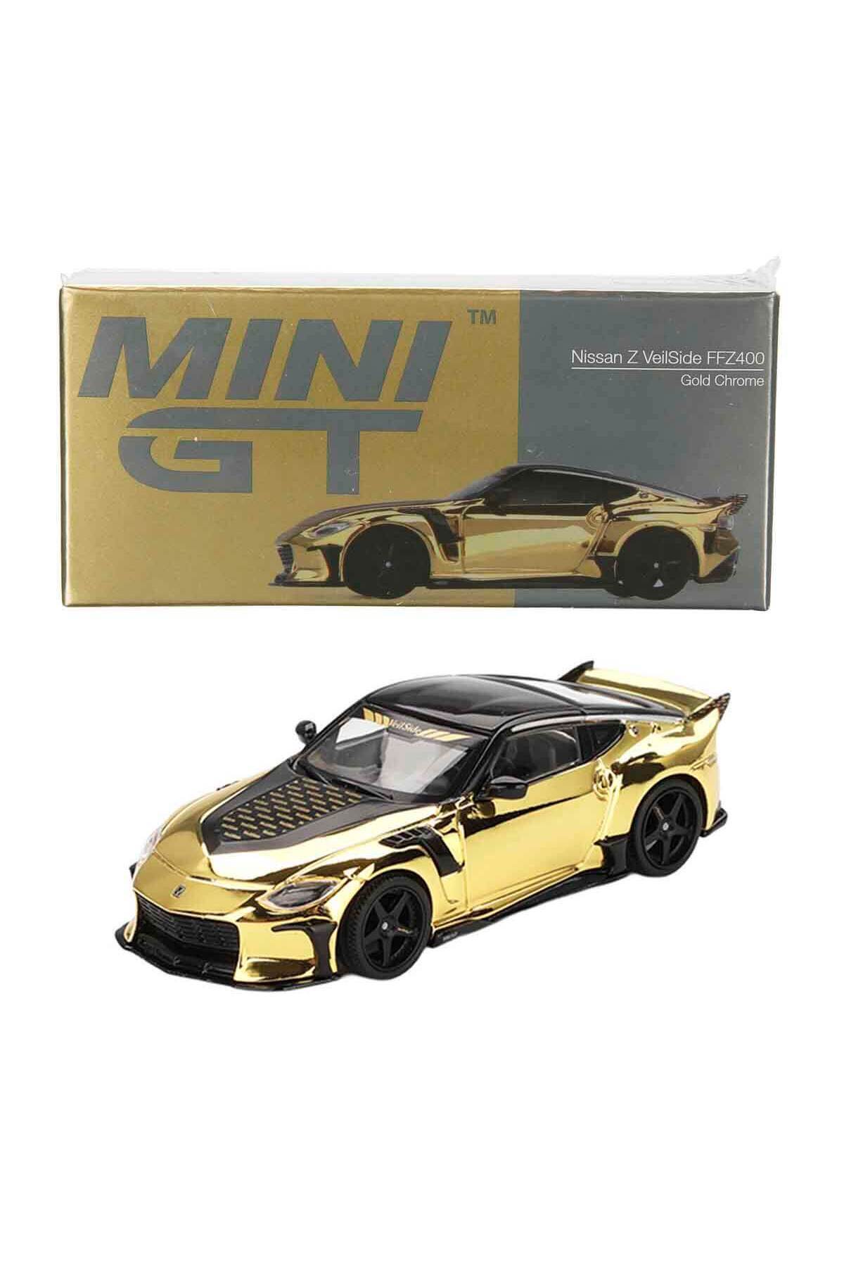 mini gt 1:64 Nissan Z VeilSide FFZ400 Gold Chrome Diecast Model