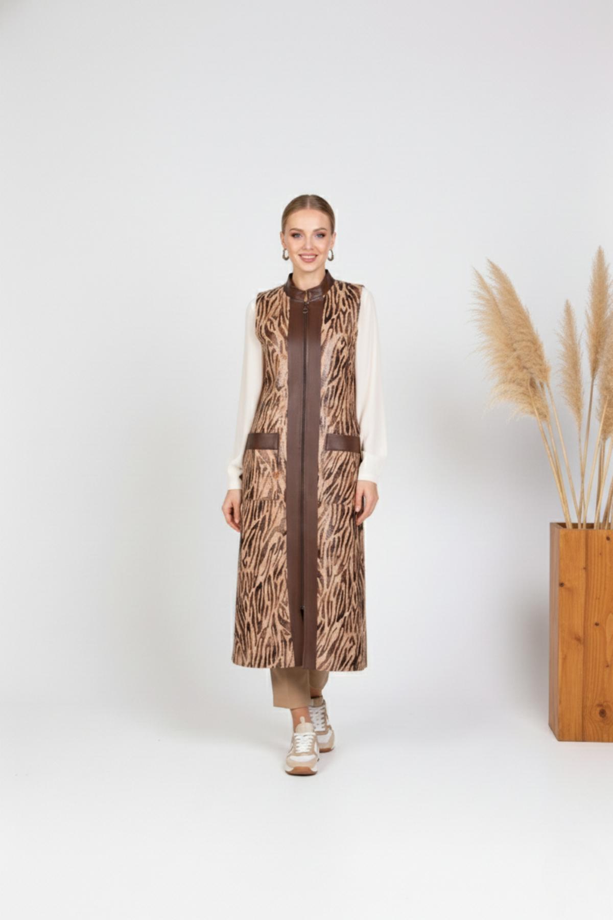 MELIDIA A304555 Aguaje Hakim Yaka Uzun Yelek