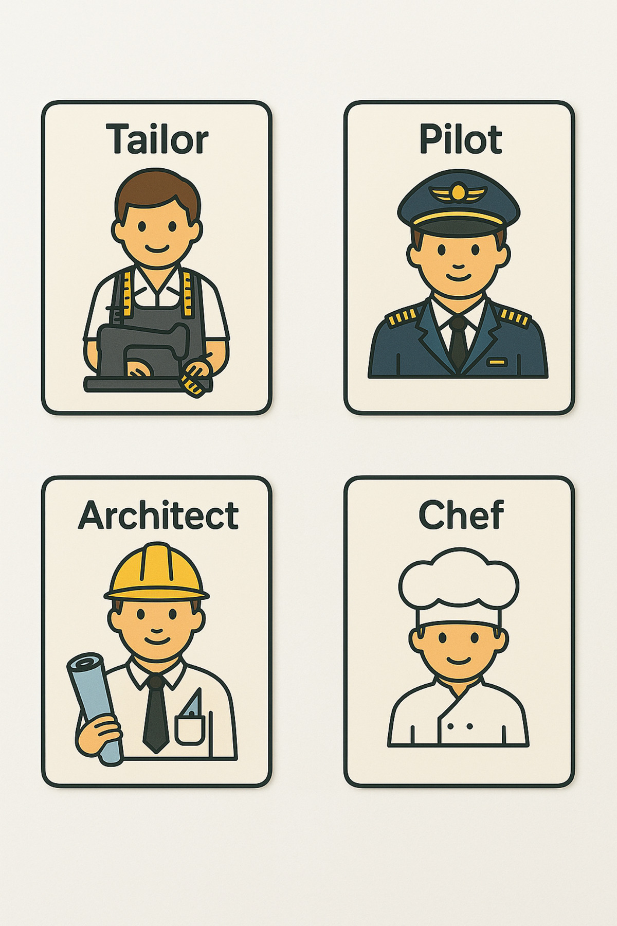 lnly Guess The Job Montessori Meslek Kartları | 16 Adet Arkalı-Önlü Zeka Geliştirici Flashcard fotoğrafı 3 (önizleme)