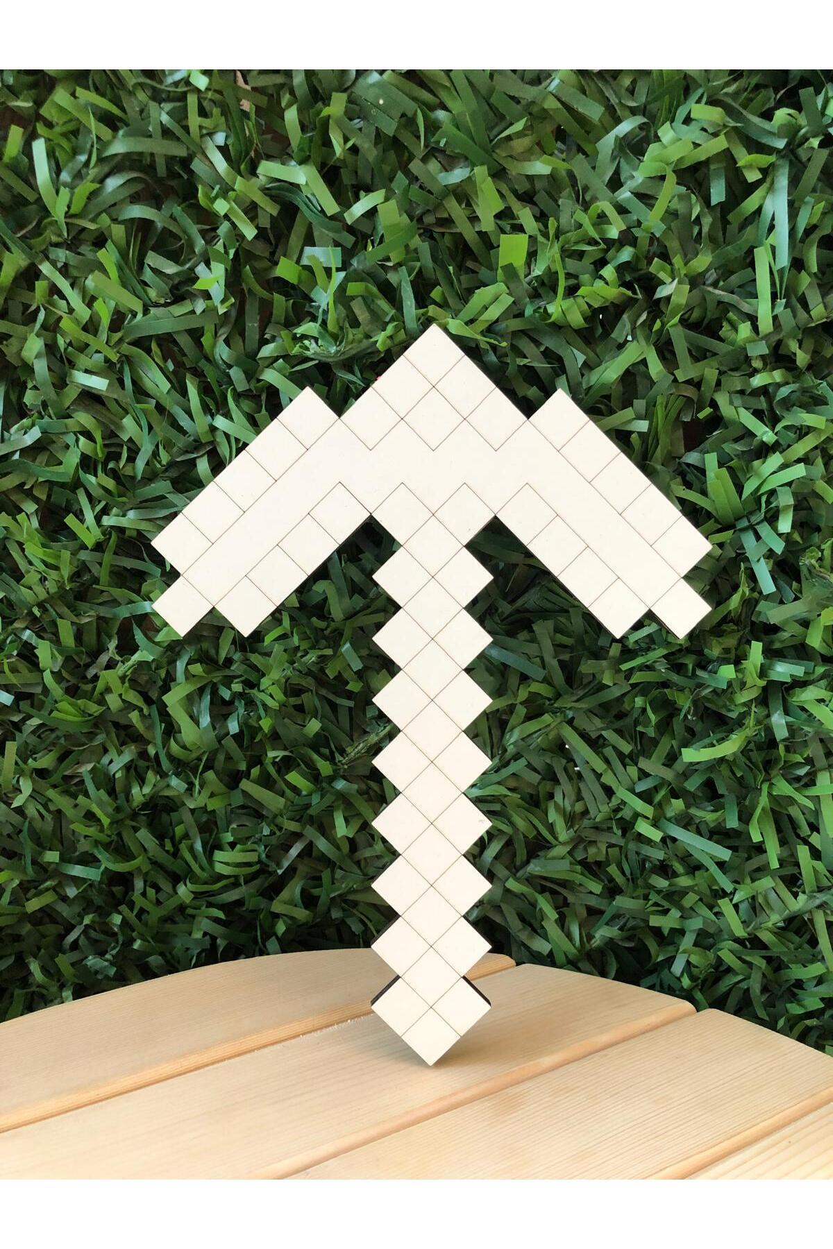 GKCREATİVE.CO Mınecraft Kazma Ahşap Figür