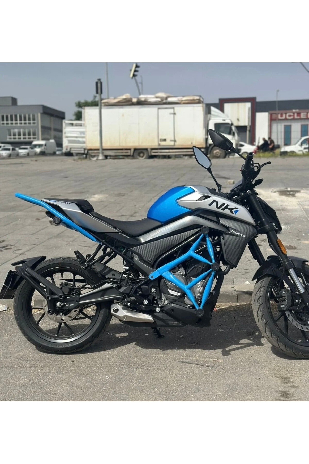 CF Moto NK 250 ÖN ARKA KORUMA DEMİRİ MAVİ