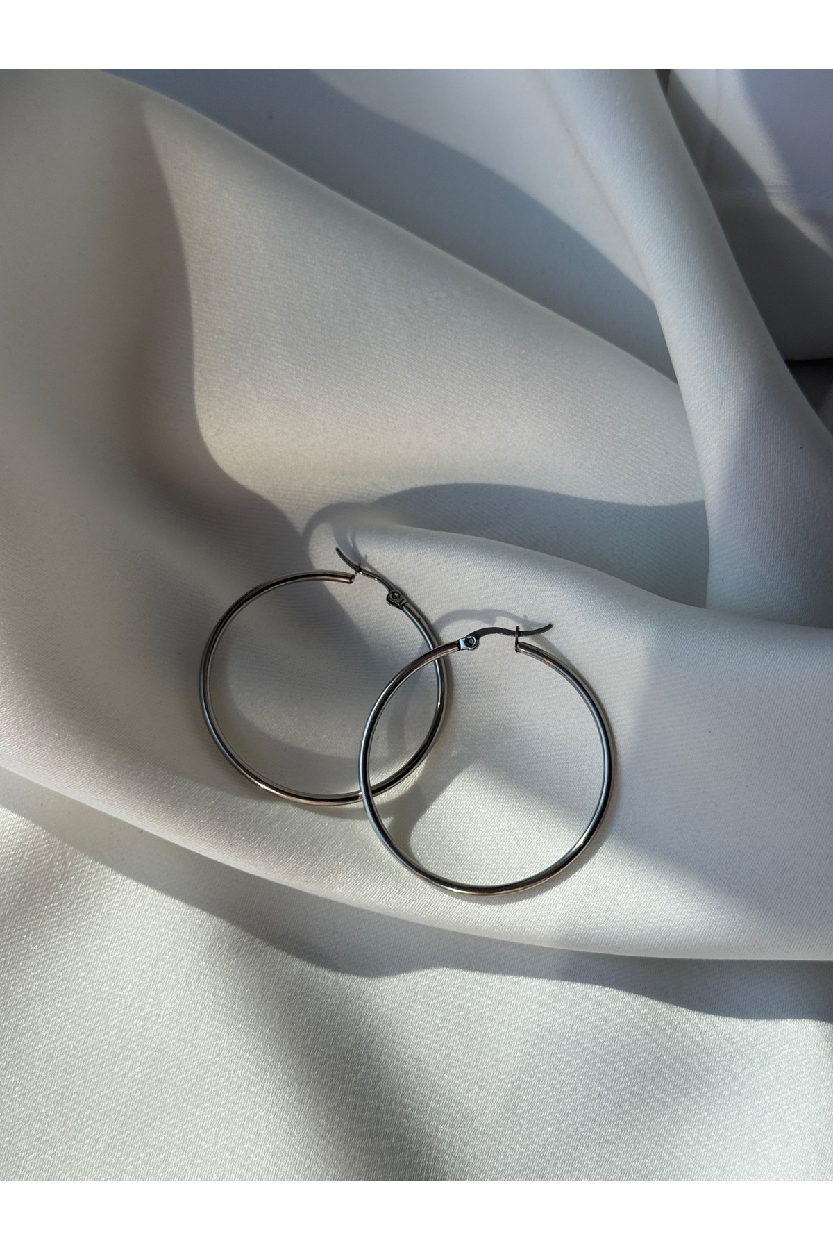 Küçük Halka Küpe — Silver 3