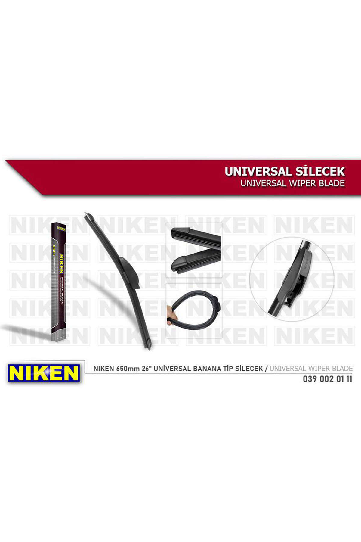 Universsal LVSQVR SİLECEK 650mm UNİVERSAL (00506) BANANA TİP