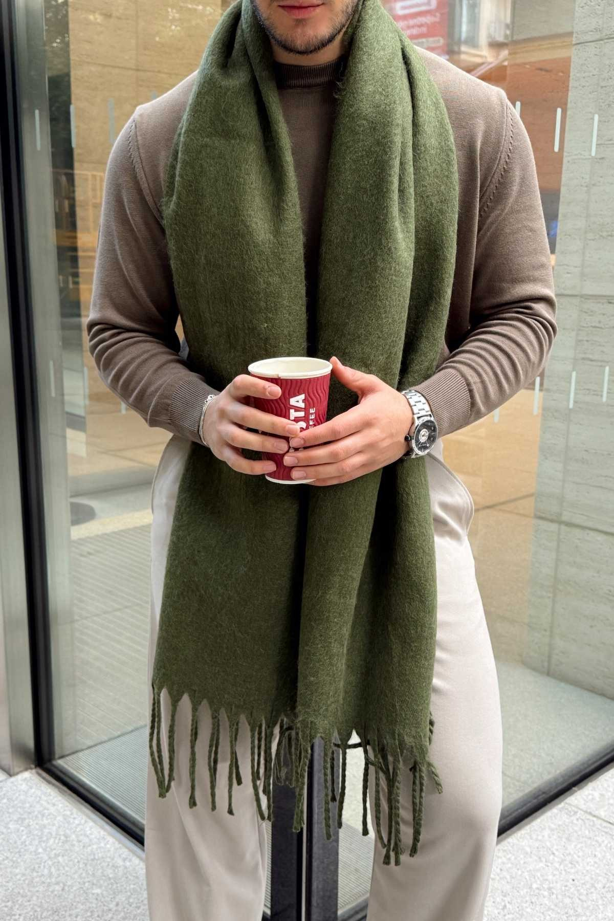 Livio Ferri  Ormos Sıcak Tutan Soft Touch Erkek Kaşkol Atkı - Görsel 3