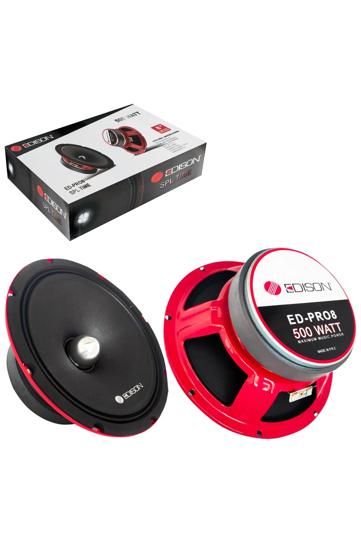 Genel Markalar ED-PRO8 Oto Midrange 20cm 500 Watt (200 Rms) 2 Adet