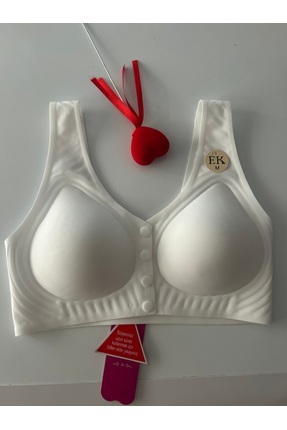 nuda luna Kadın Sütyen Lazer Kesim Balensiz Önden Düğmeli F.K