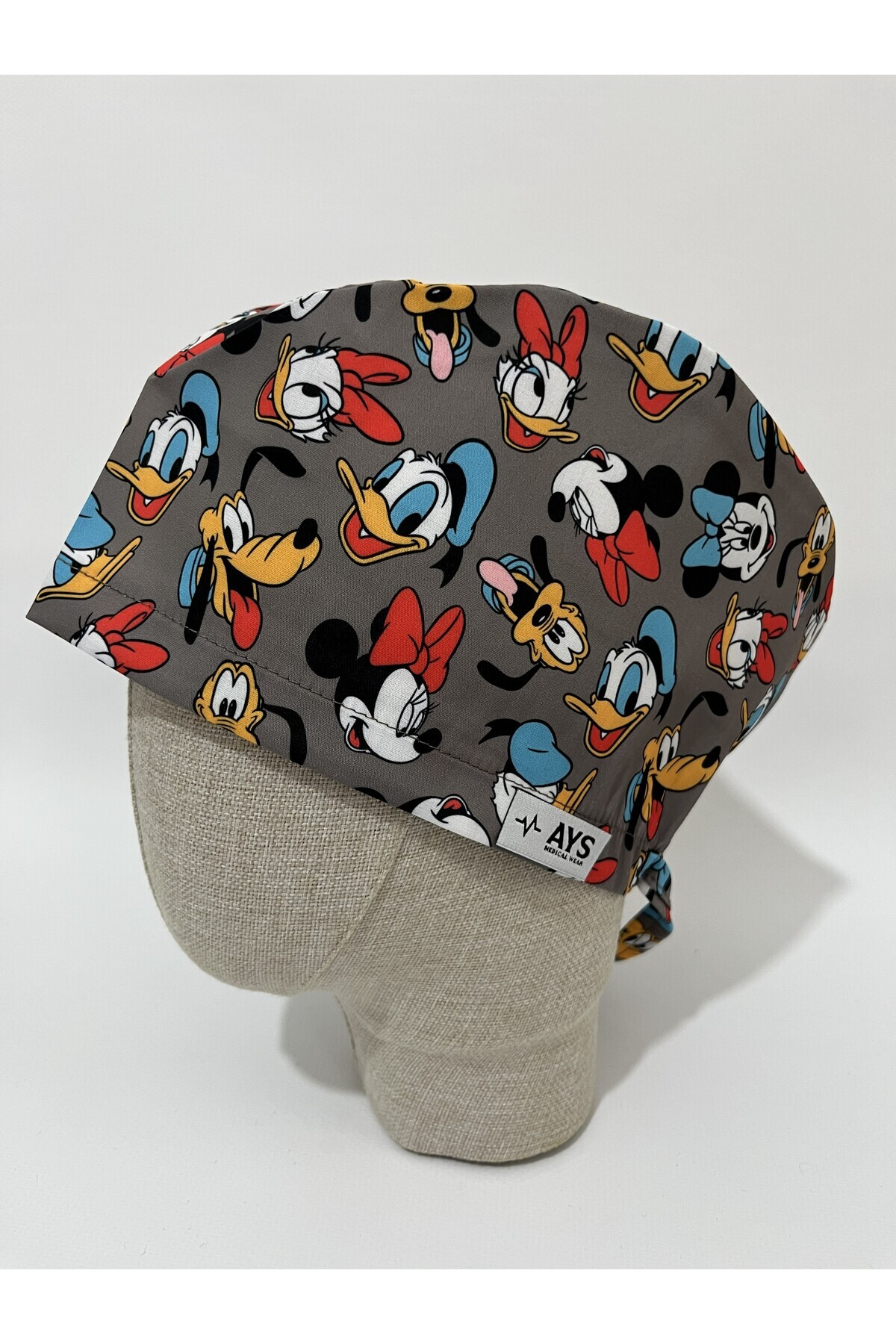 AYS Likralı Delux Geniş Kalıp Cerrahi Medikal Hemşire Bonesi Lastikli