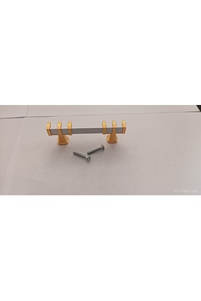 Arion YÖRÜK BEYAZ-ALTIN 5 AD 64 MM (6,4 CM) Kulp Lüks Alüminyum Dolap Mutfak ...