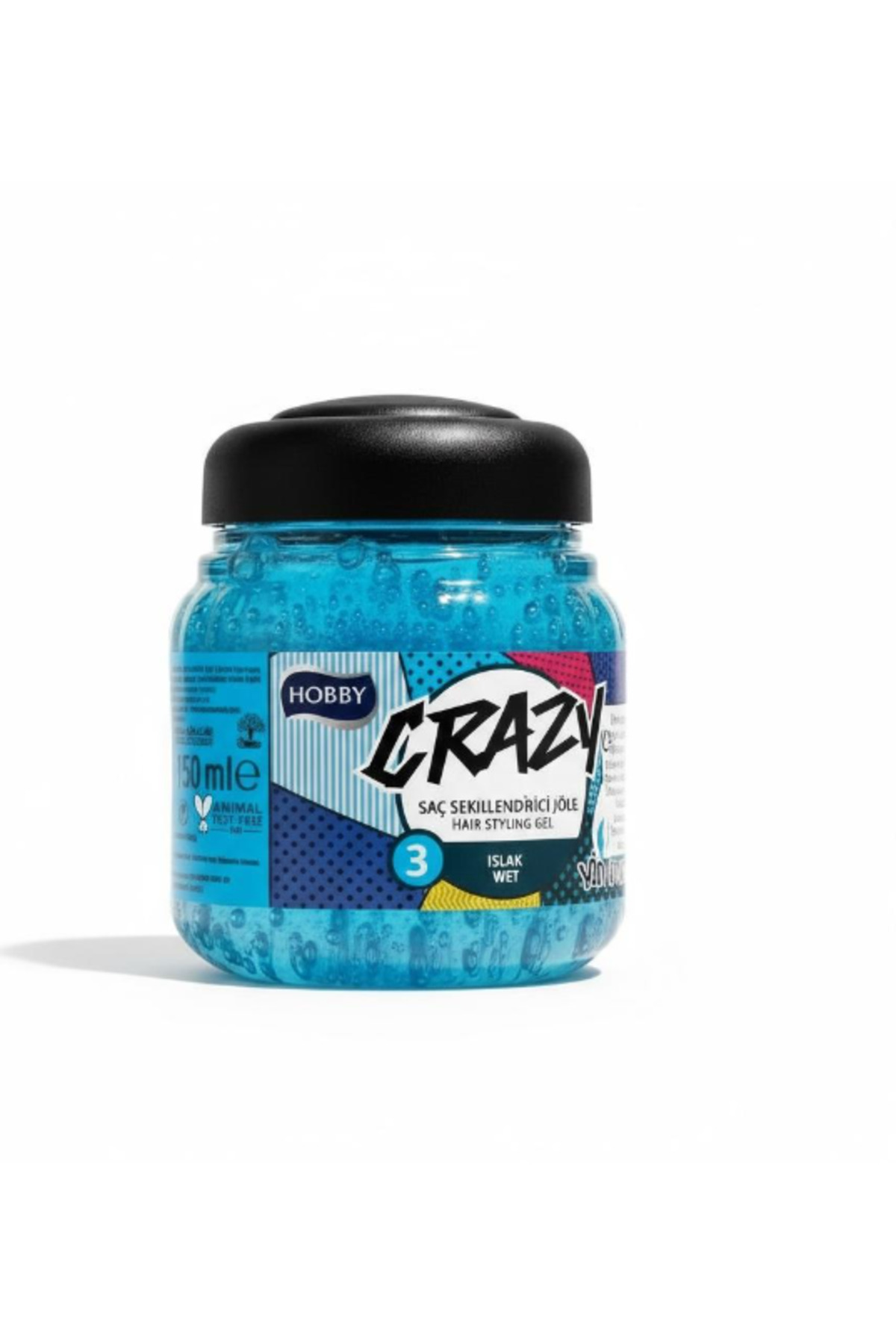 Hobby Crazy Islak Görünüm Saç Şekillendirici Jöle - 150 ml — 5005 — تصویر 3 از 3