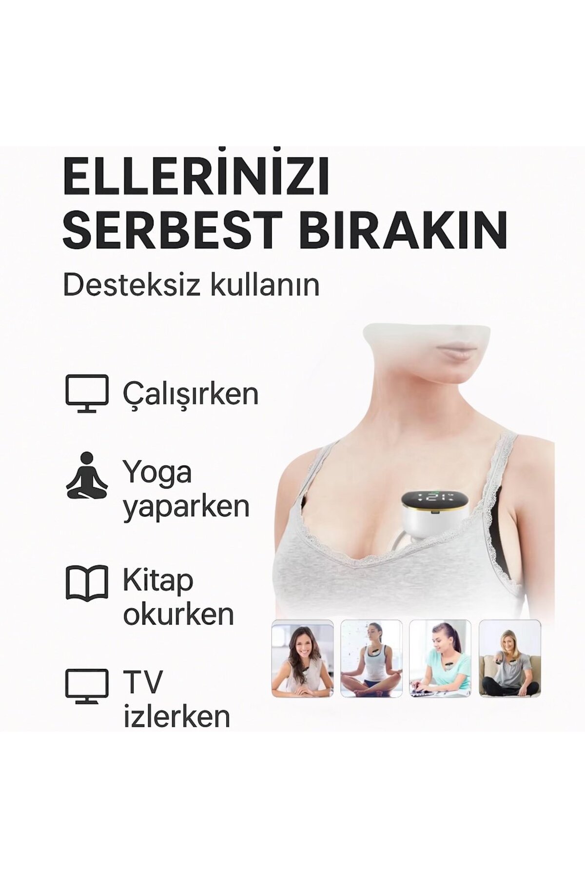 diomand mama MY-373 Giyilebilir Elektrikli Göğüs Pompası fotoğrafı 4 (önizleme)