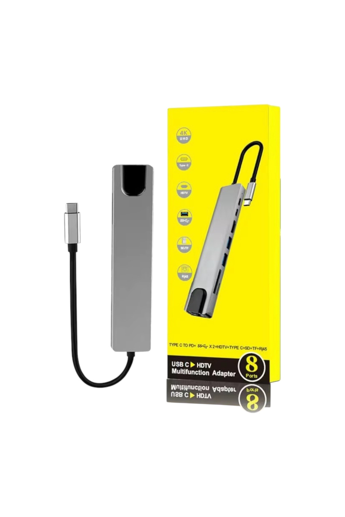 Bubitechh Macbook Pro Air Usb Type-c Hub Dönüştürücü Usb Çoklayıcı Çevirici