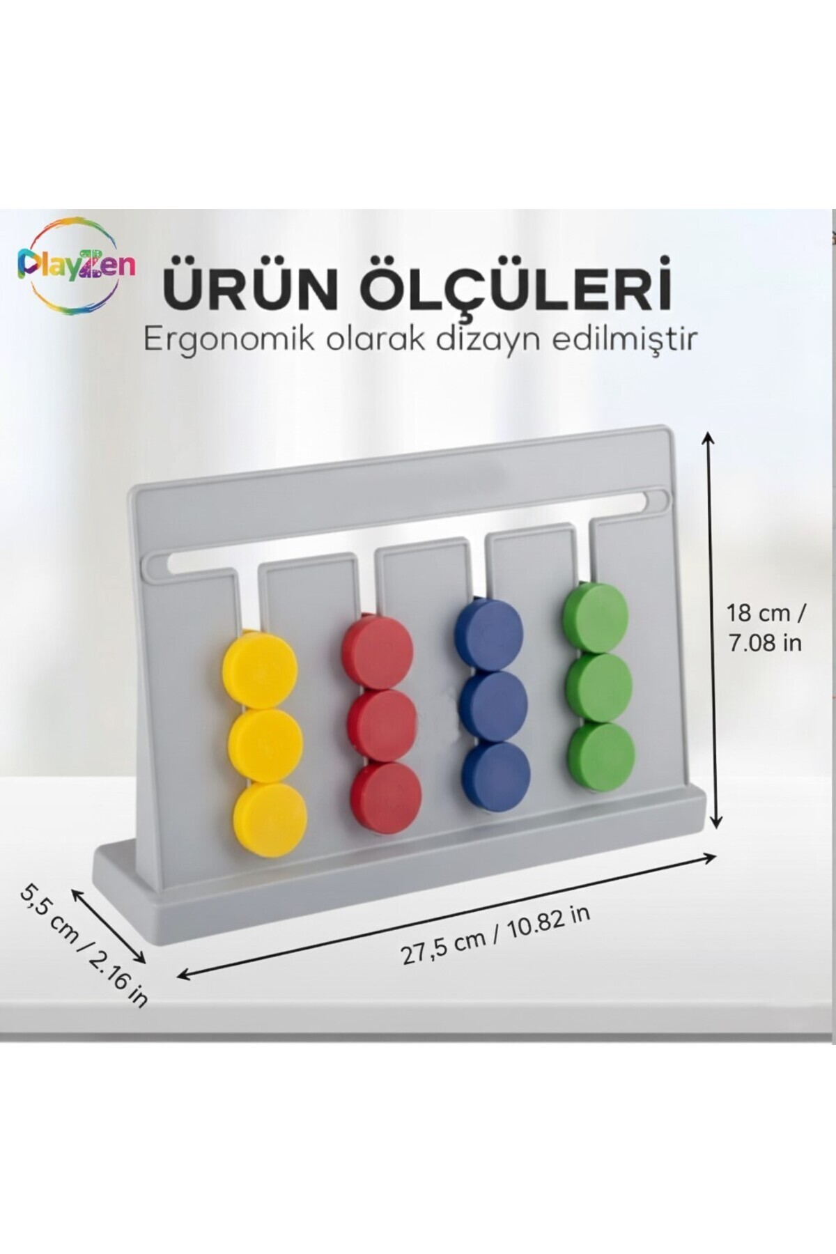 PlayZen Master Abacus Rubik Abaküs Montessori Zeka Oyunu Dijital Oyun Kartları Ile Destekli fotoğrafı 4 (önizleme)