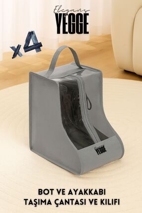YEGGE 4 ADET Bot Ayakkabı Saklama Çantası - Ayakkabı Hurcu Bot ve Ayakkabı Dü...