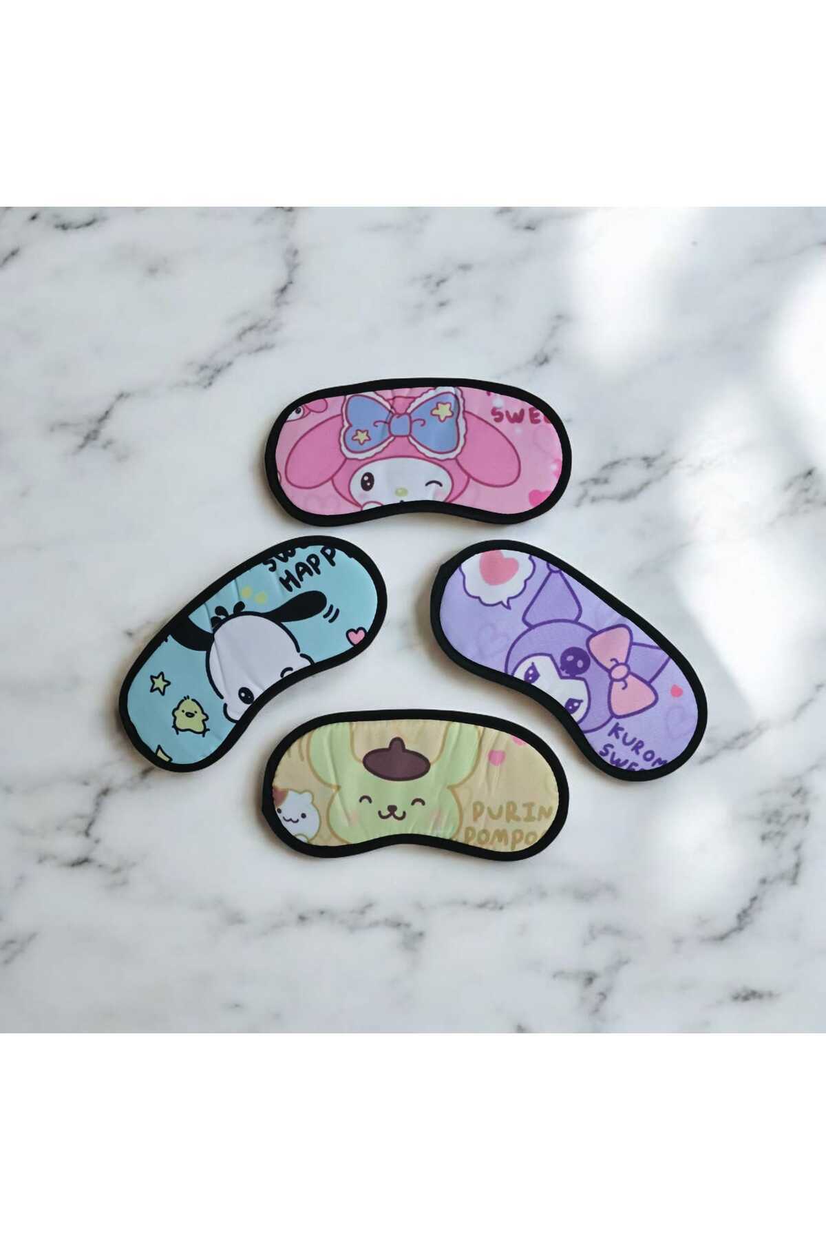 diclecollection Uyku Bandı Göz Bandı Seyahat Göz Bandı 1 Adet (Karışık Desen Gönderilecektir)