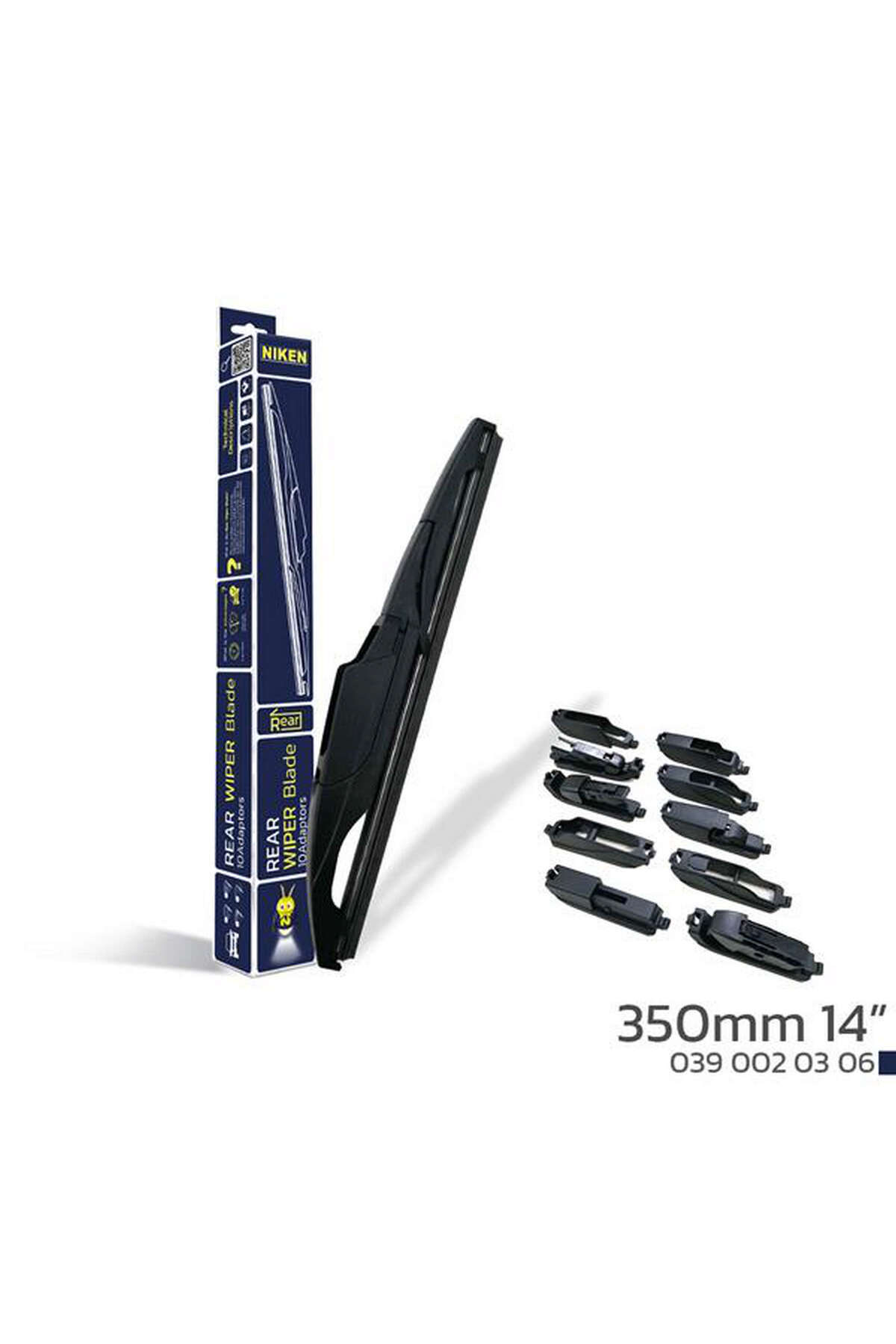 Universsal NRZSNT NIKEN 350mm 14 10 APARATLI ARKA (10027) SİLECEK SÜPÜRGESİ