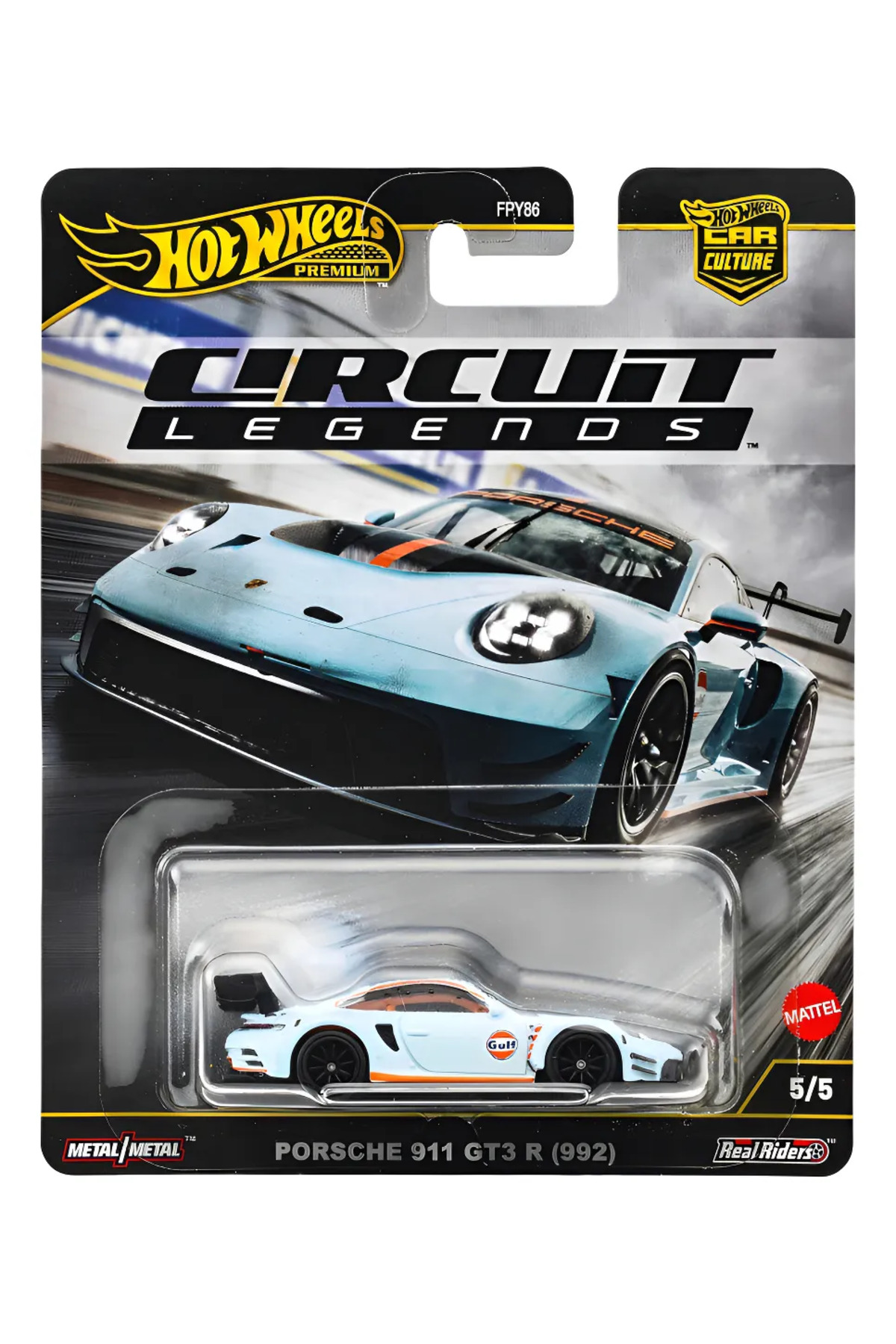 ホットウィール サーキットレジェンズ ポルシェ 911 GT3 R 6個セット HOT WHEELS Premium Circuit Legends Porsche 911 Gt3 R (992