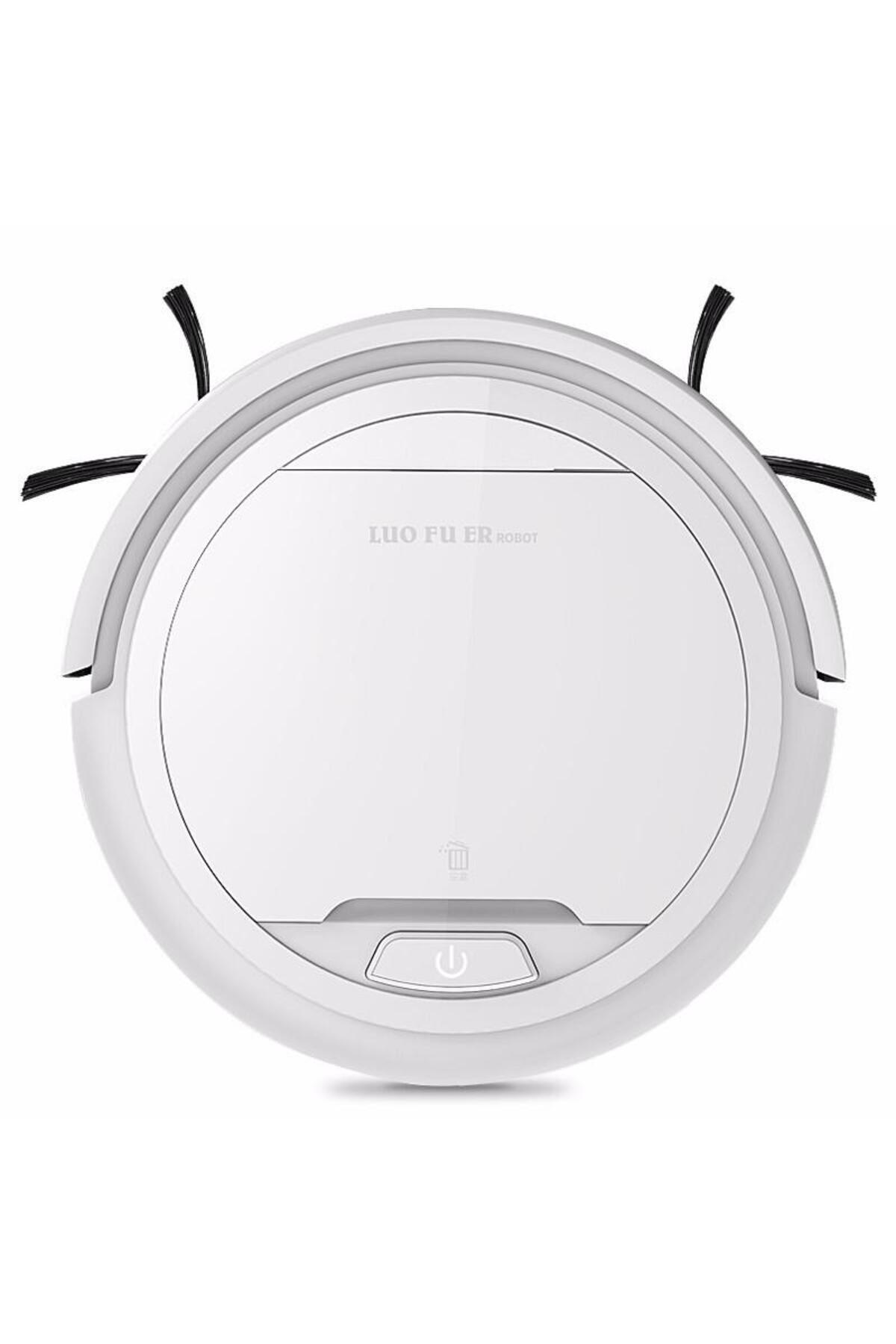 ATLT ATLANTİS LUO FU ER ROPHİER K5 SÜPÜRME ROBOTO PASPASLAMA AKILLI ELEKTİRİKLİ İNCE VE BÜYÜK EMİŞ GÜCÜ BEYAZ RENK