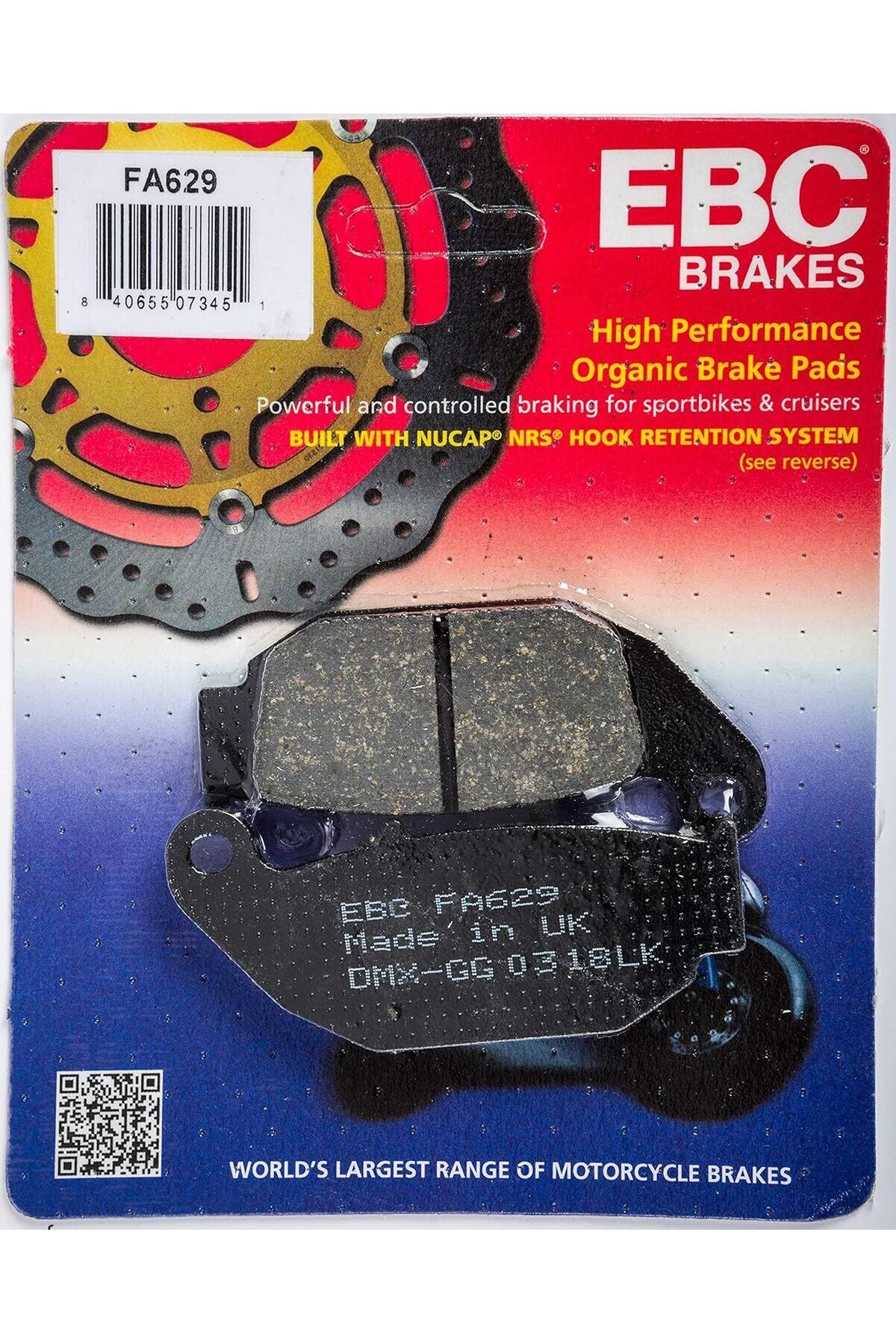 EBC Honda CB 125 R Arka Fren Balatası