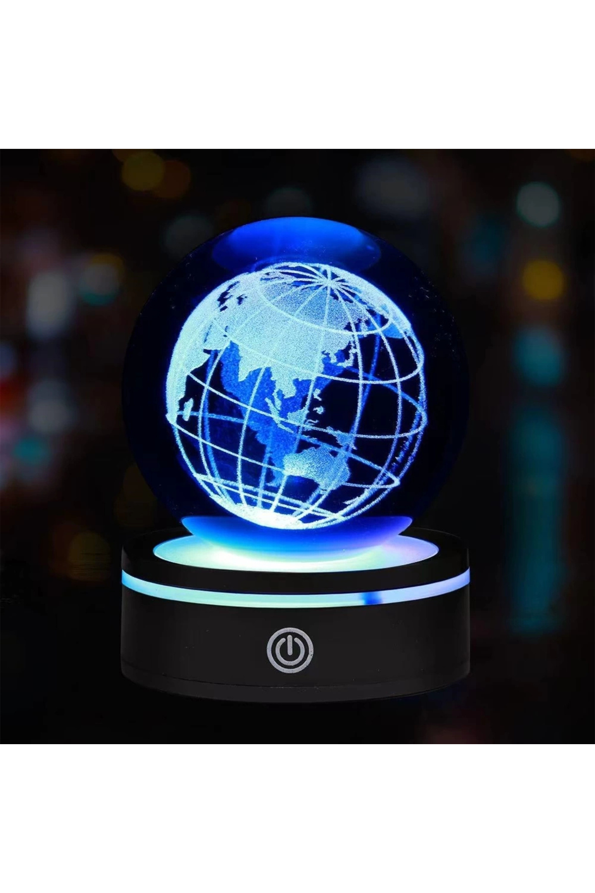 thebestnzm Dünya Tasarımlı Usb&039li Dönen Cam Küre