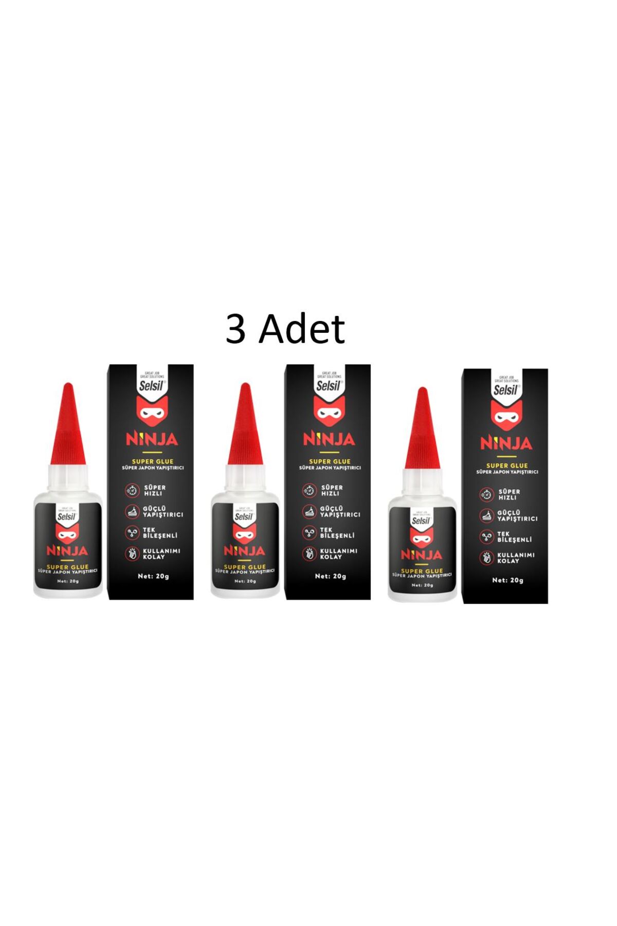Selsil 3502 Süper Glue Japon Yapıştırıcı 20 gr 3 Adet - Fiyatı