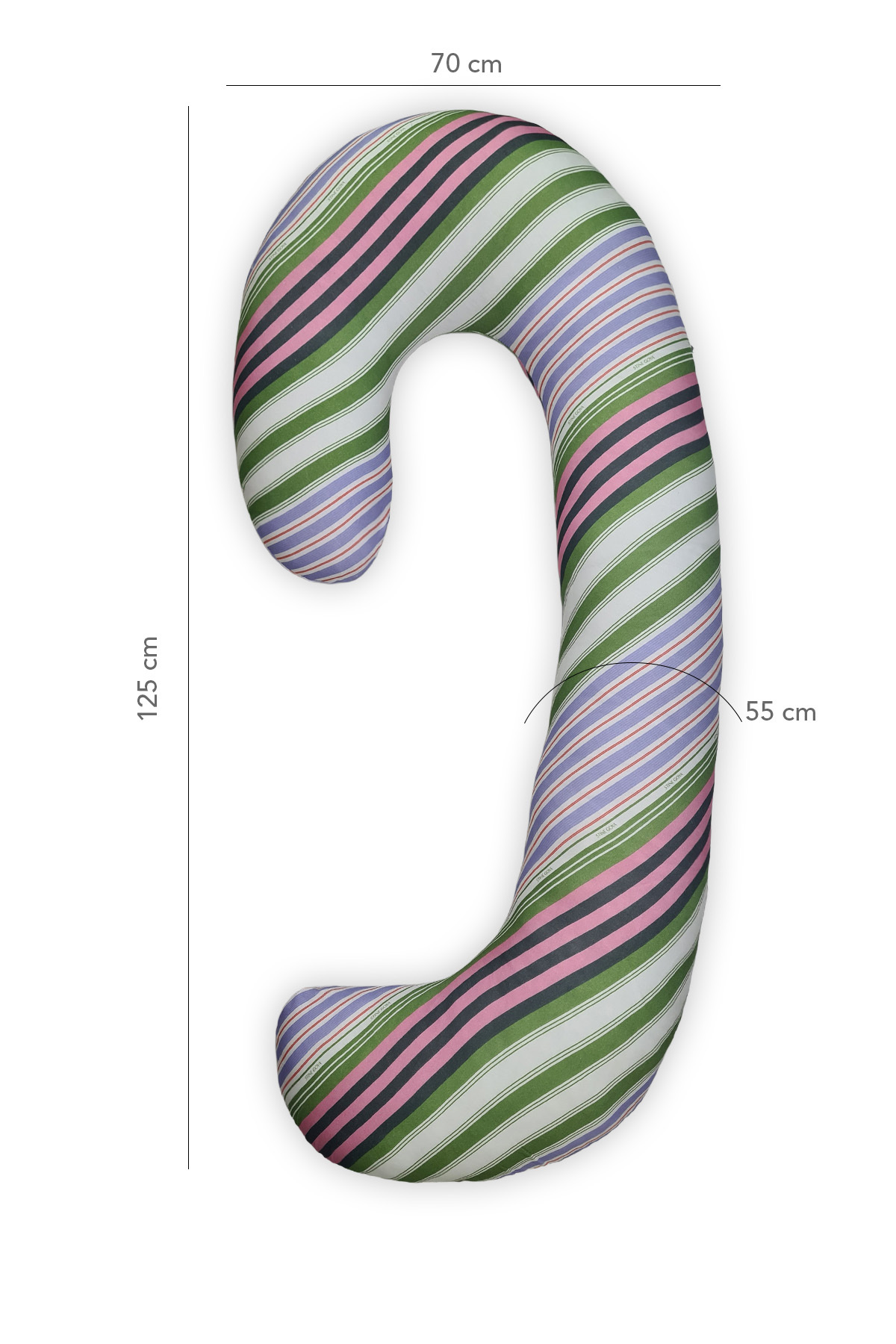 PUFYMAX Hamile yastığı,sarılma yastığı,aktivite yastığı,emzirme yastığı,pamuk kumaş fermuarlı yıkanır(yeşil) fotoğrafı 4 (önizleme)