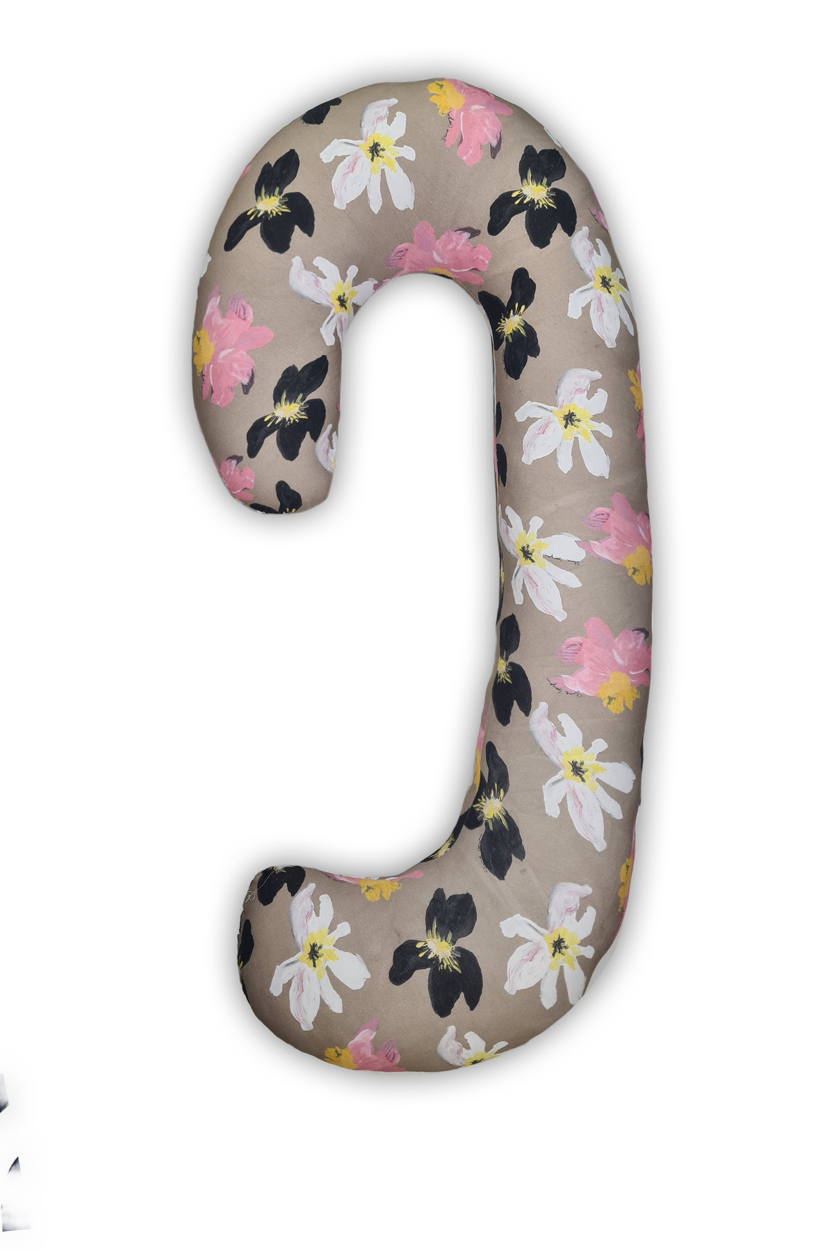 PUFYMAX Hamile yastığı,sarılma yastığı aktivite yastığı pamuk kumaş (Çiçekli) fotoğrafı 5 (önizleme)