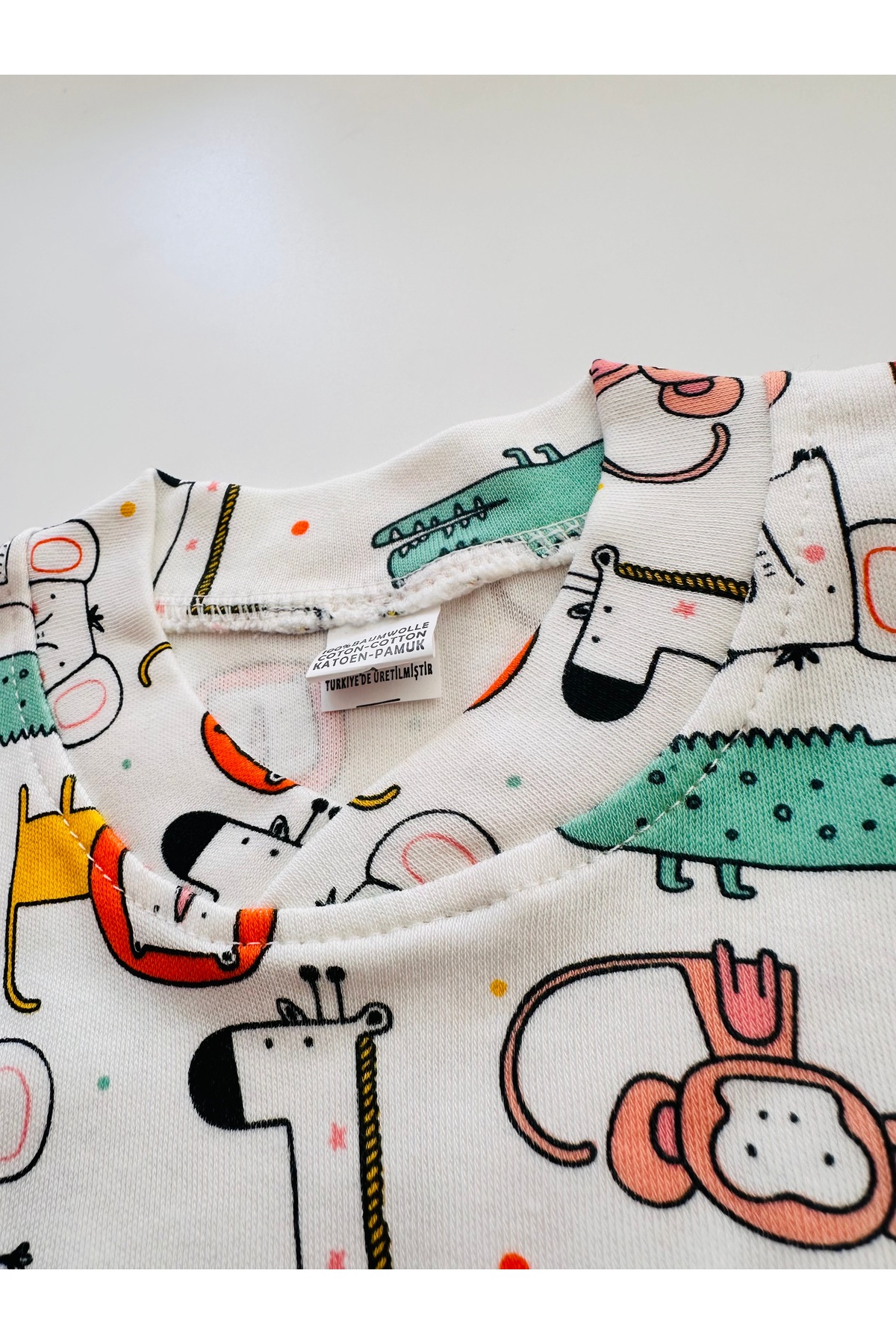 Vivolas %100 Pamuk Çocuk Unisex Desenli Pijama Takımı 1-8 Yaş (Uzun Kollu, 2’li Takım) fotoğrafı 3 (önizleme)