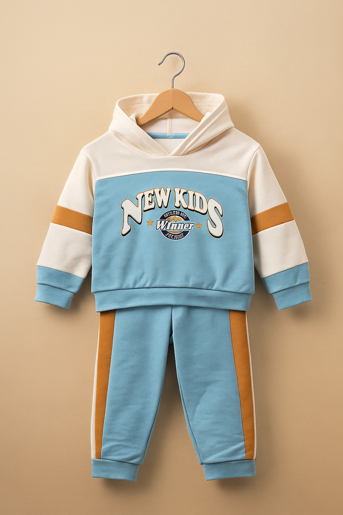 tinytrends Erkek Bebek&Çocuk %100 Pamuk Kapüşonlu Alt Üst Eşofman Takımı fotoğrafı 2 (önizleme)