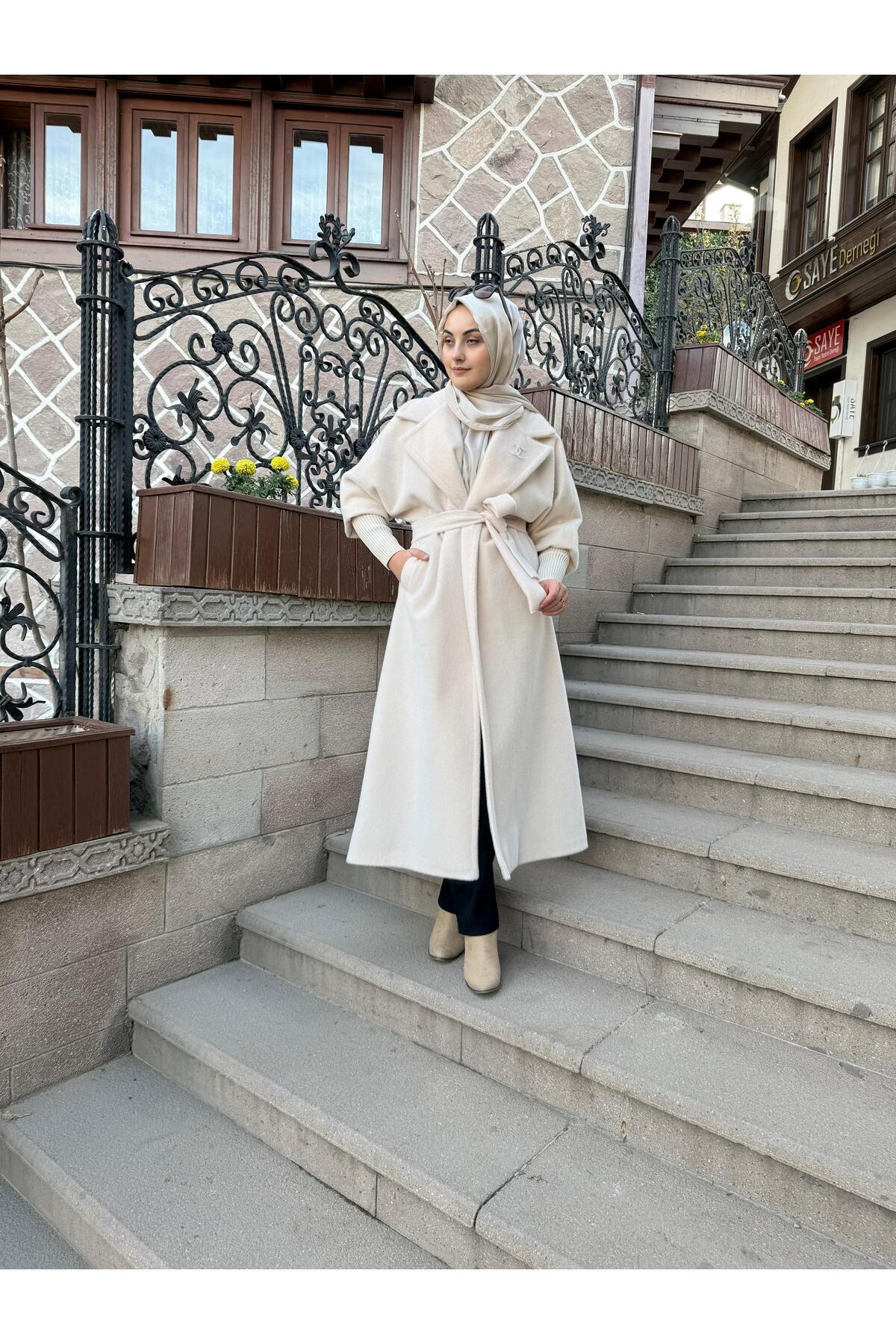 sümeyra Kışlık astarlı uzun boy kaban