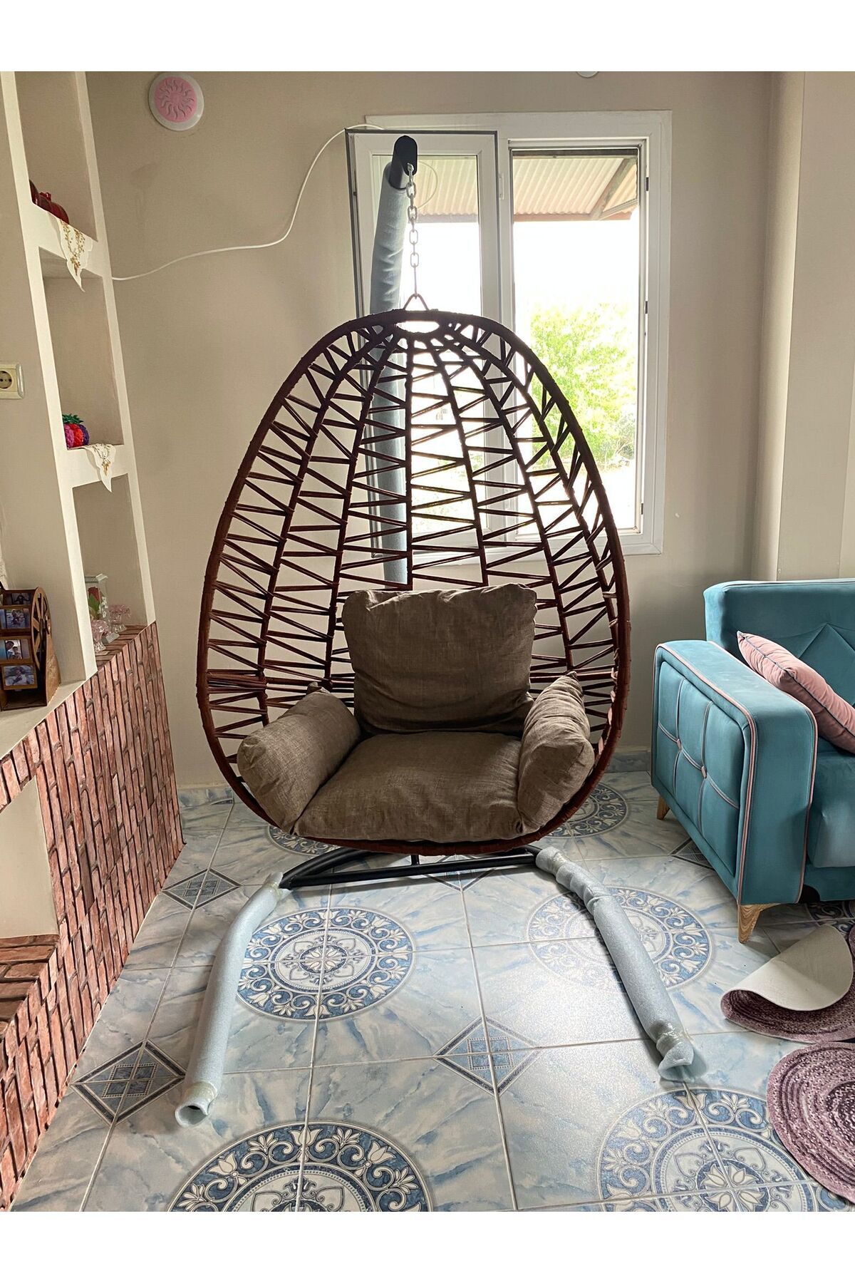 SuBa Butik MAKRO ÖRME TEK KİŞİLİK SALINCAK