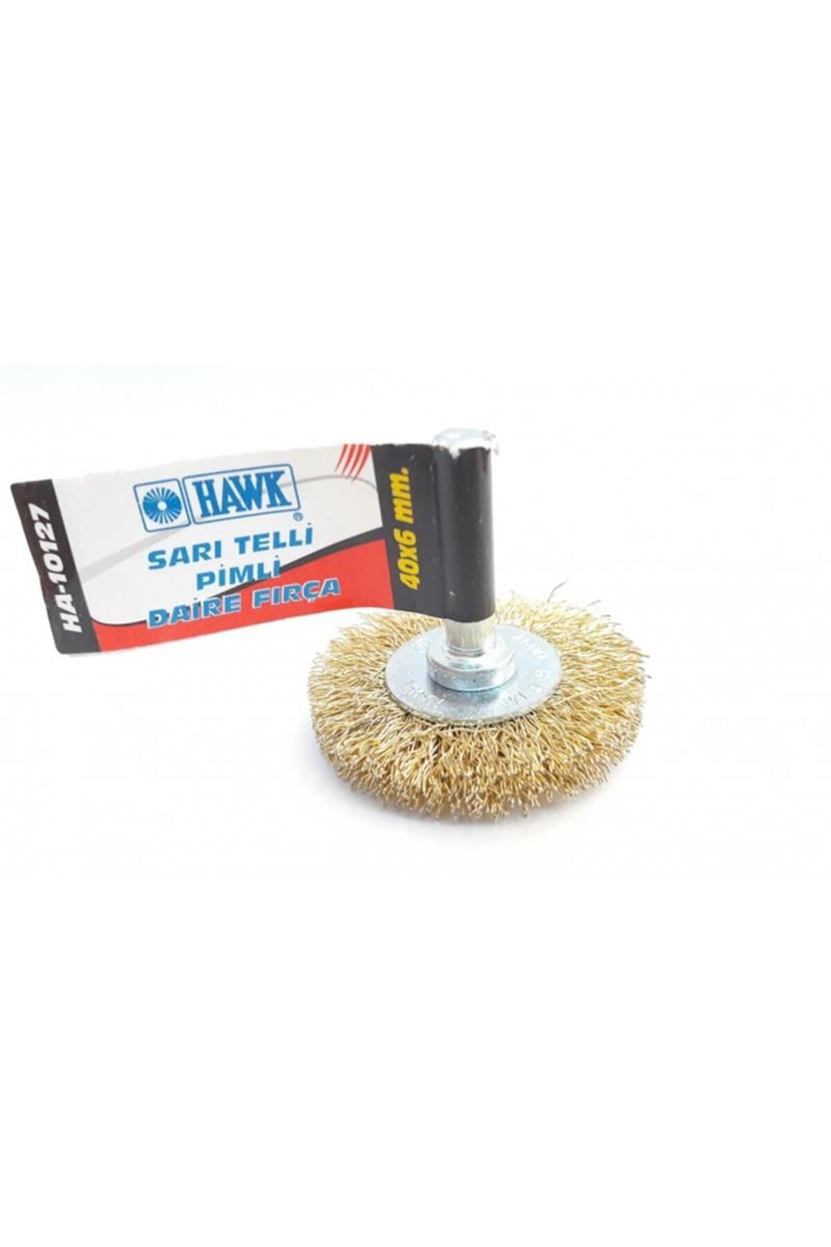 INURA GLOBAL Hawk HA10127 Pimli Sarı Tel Daire Fırça 40x6 mm