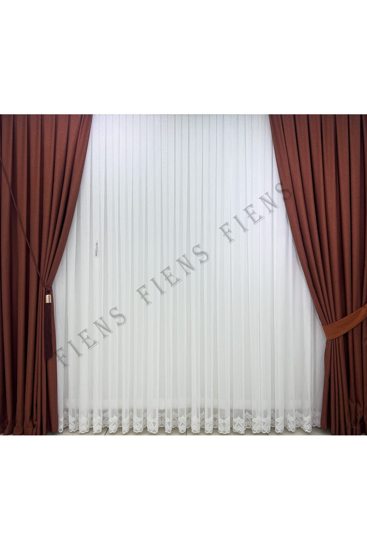 BAMBU KALP MODERN TÜL PERDE 1/3 Sık Pileli | Ütü İstemez En Çok Satılan